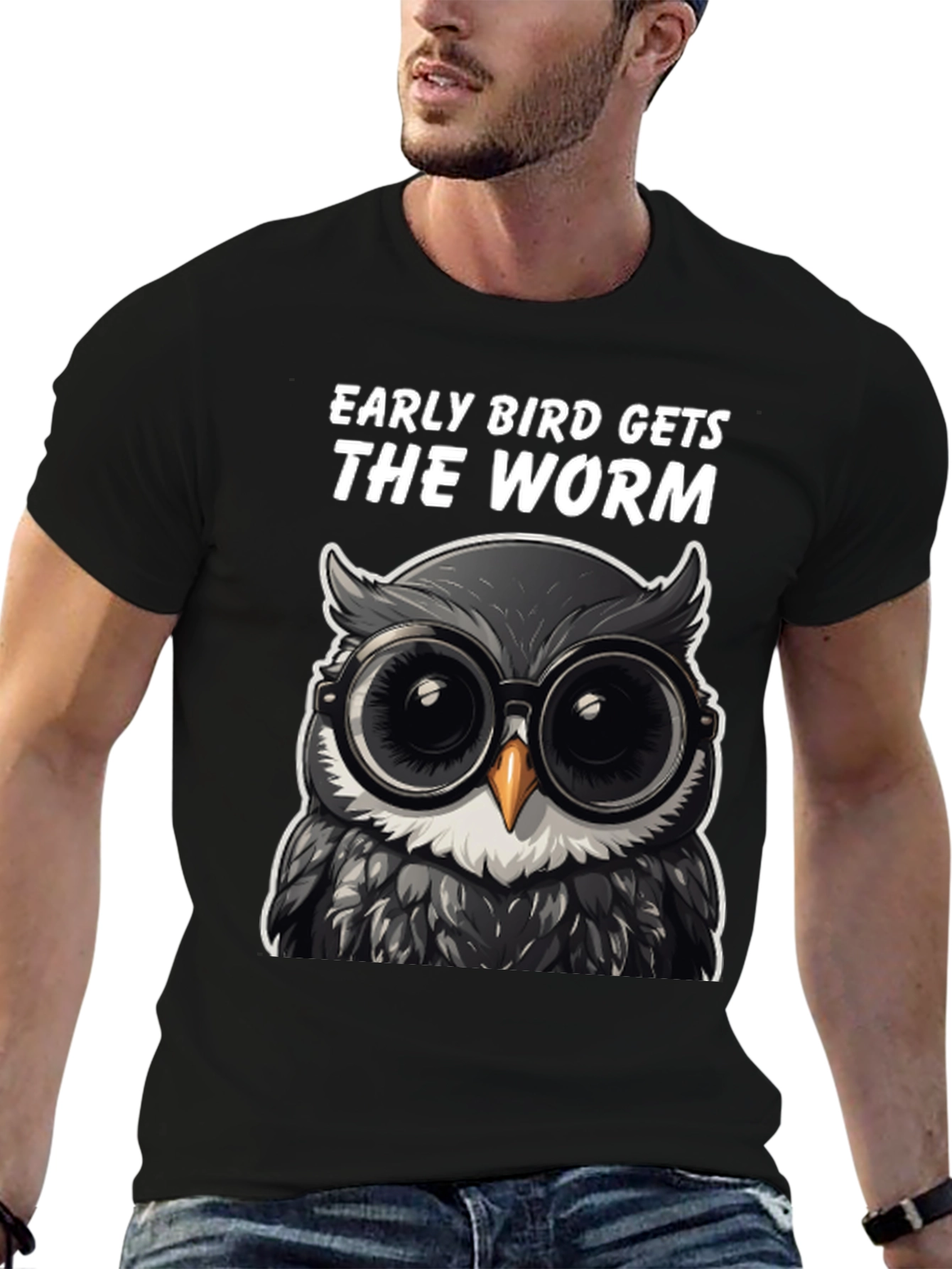 Early Bird Owl T-Shirt: Funny Birdwatching Tee