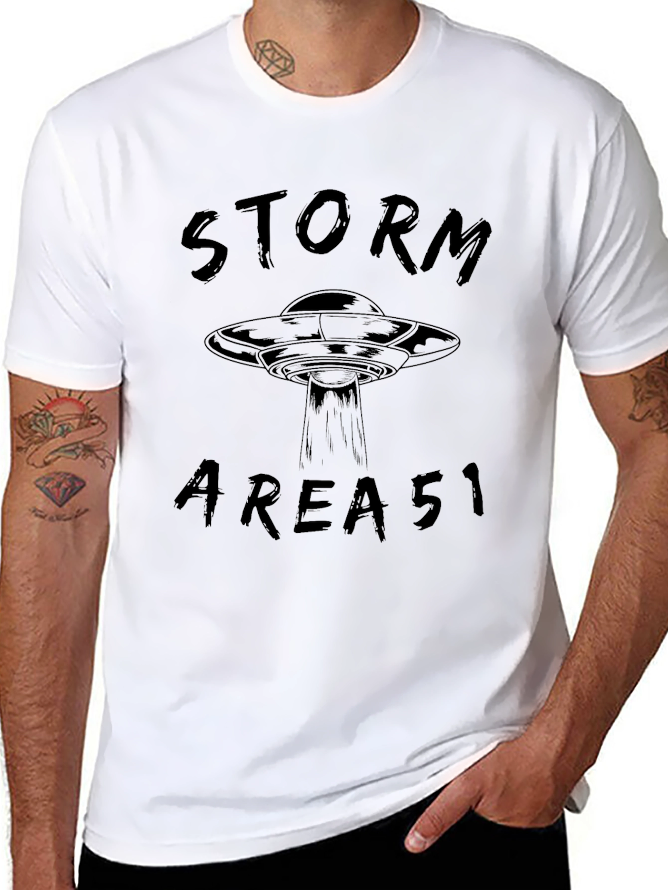 Storm Area 51 T-Shirt - UFO Graphic Tee