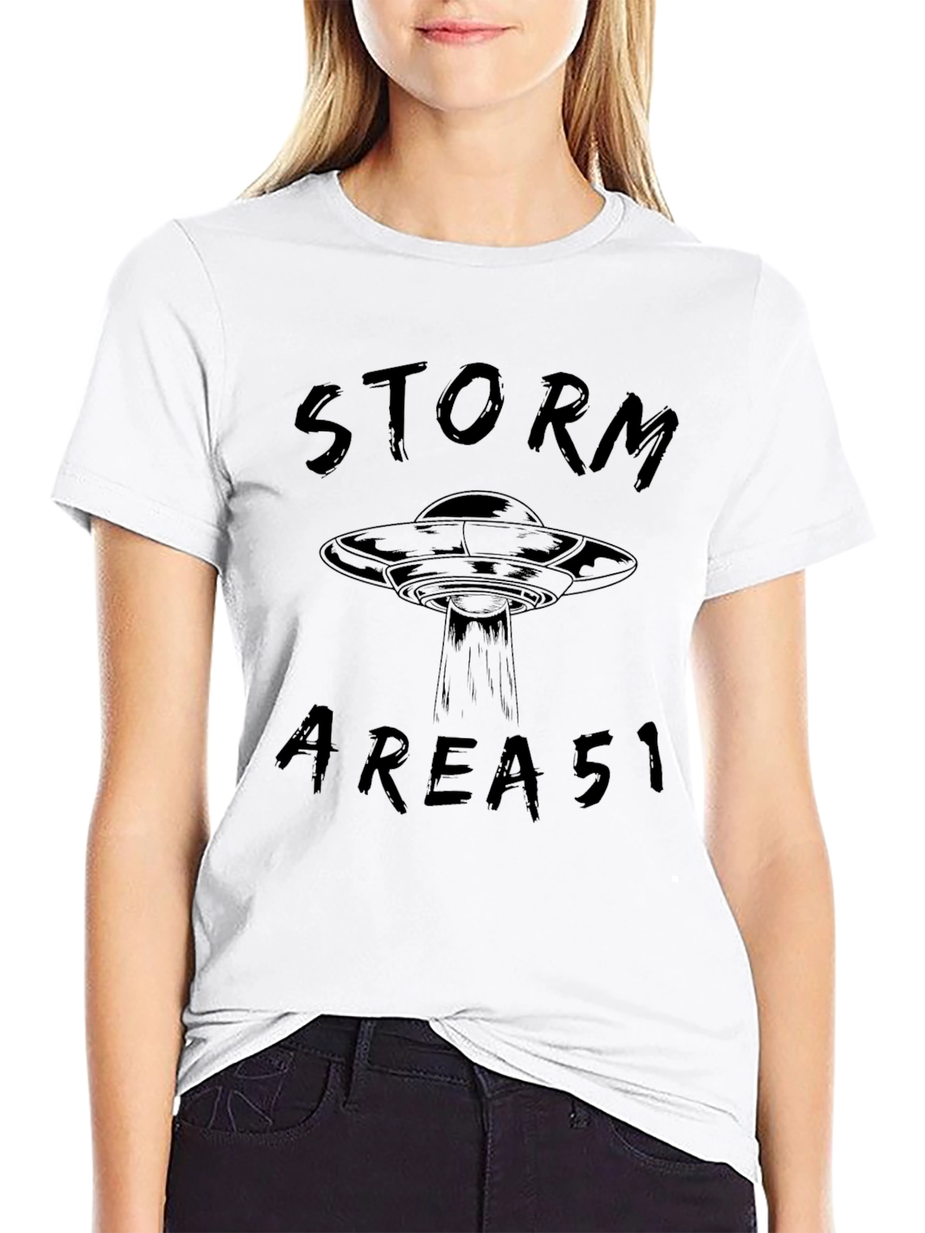 Storm Area 51 T-Shirt - UFO Graphic Tee