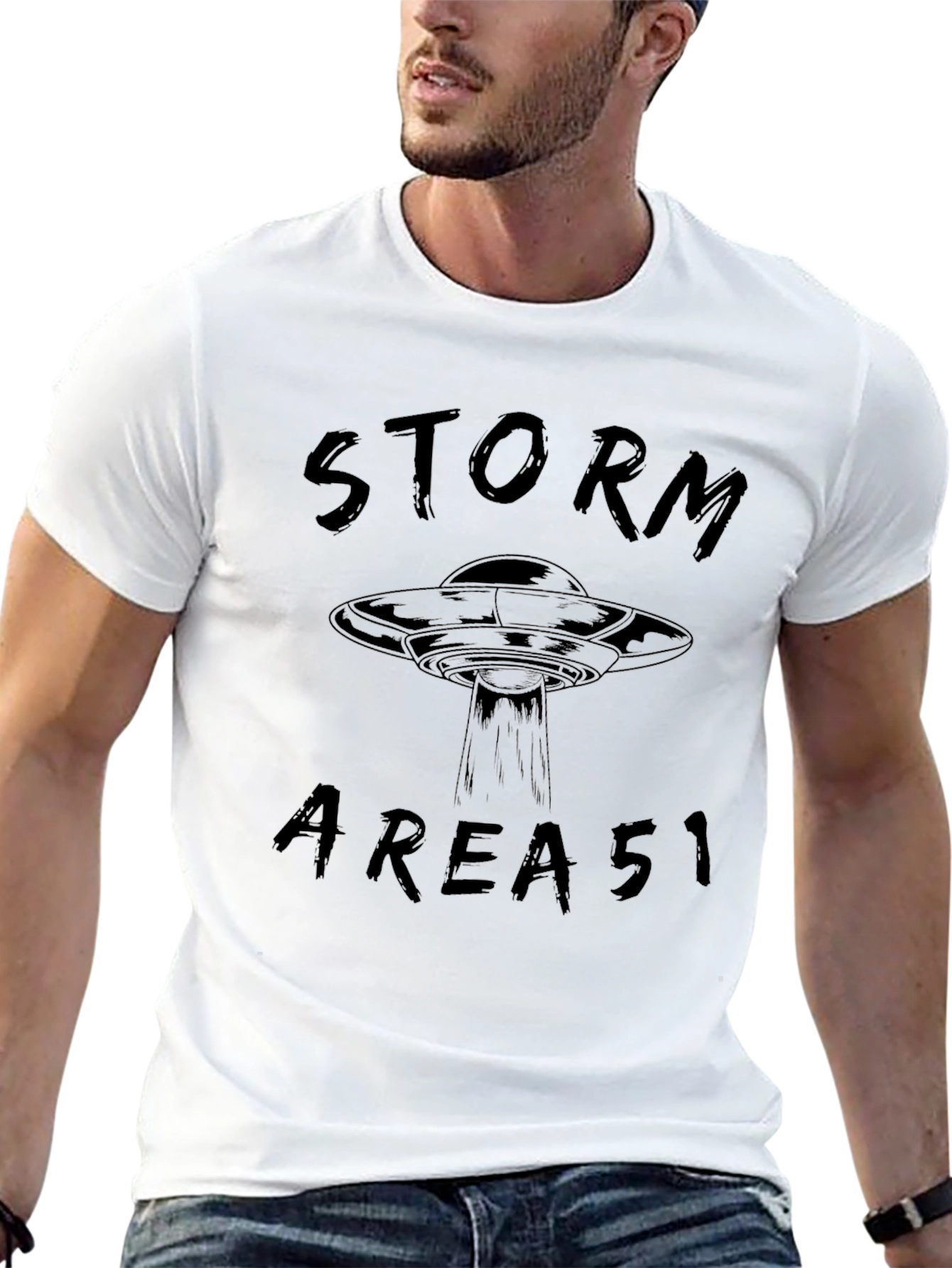 Storm Area 51 T-Shirt - UFO Graphic Tee