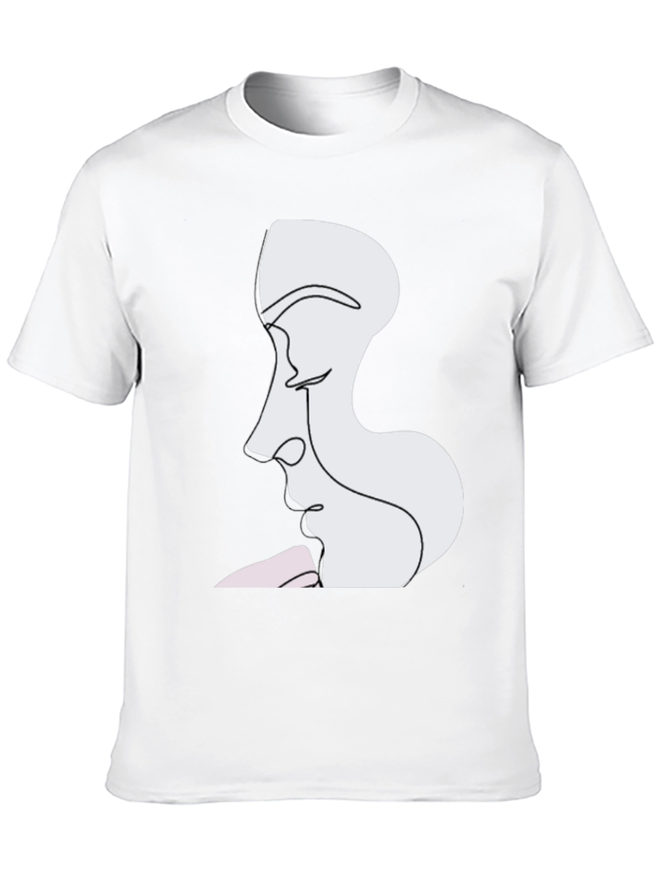 Abstract Faces Graphic Tee - Modern Art T-Shirt
