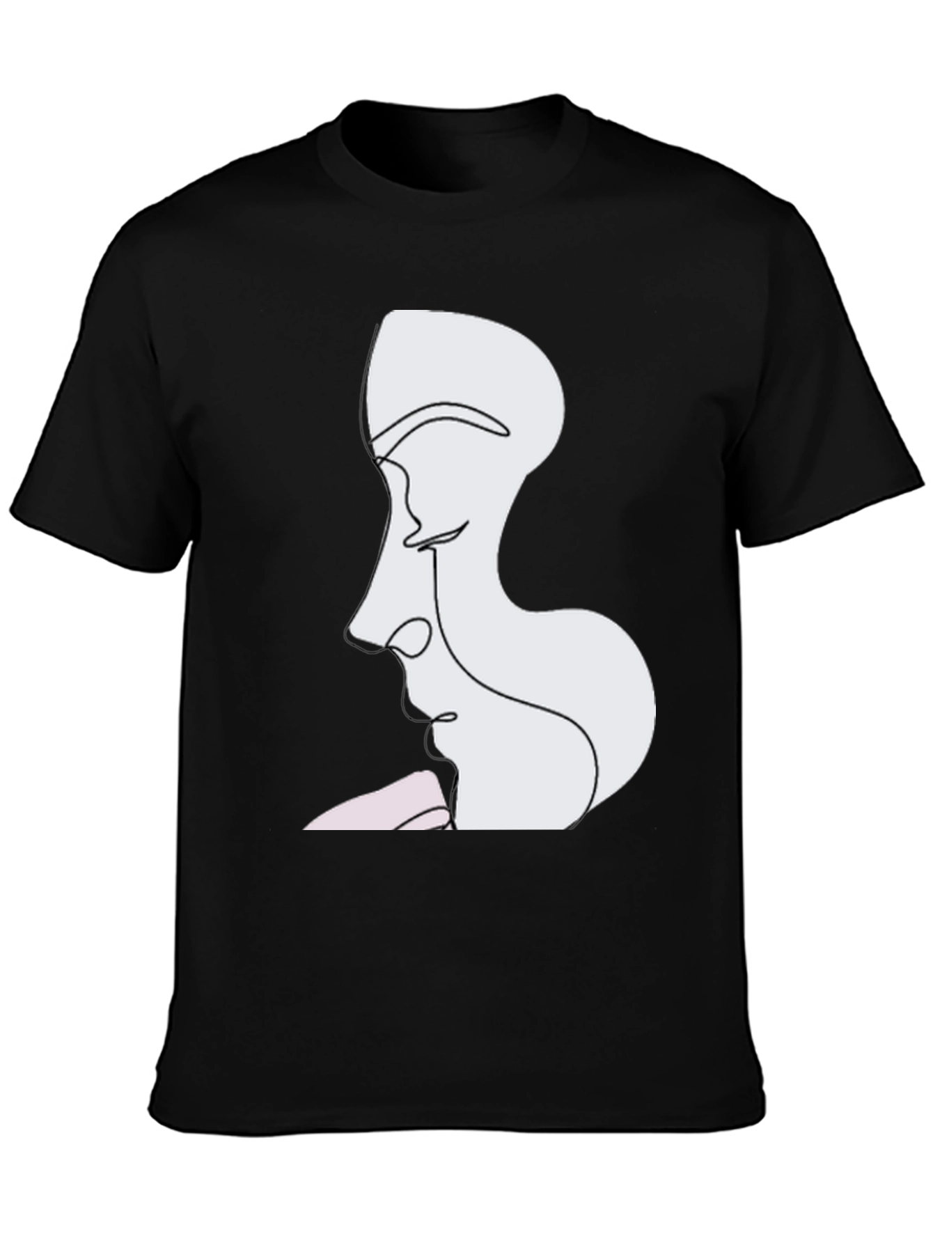 Abstract Faces Graphic Tee - Modern Art T-Shirt