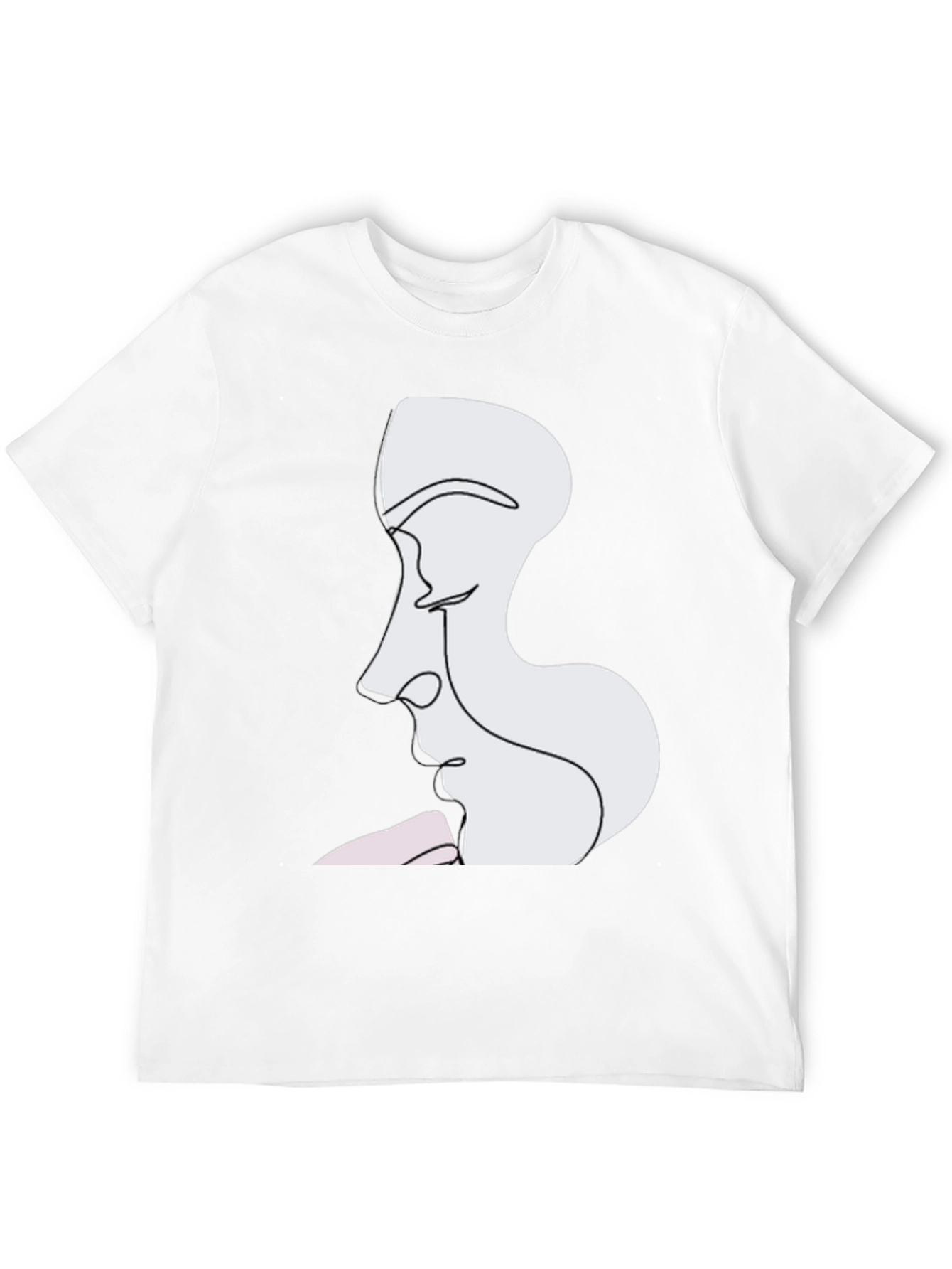 Abstract Faces Graphic Tee - Modern Art T-Shirt