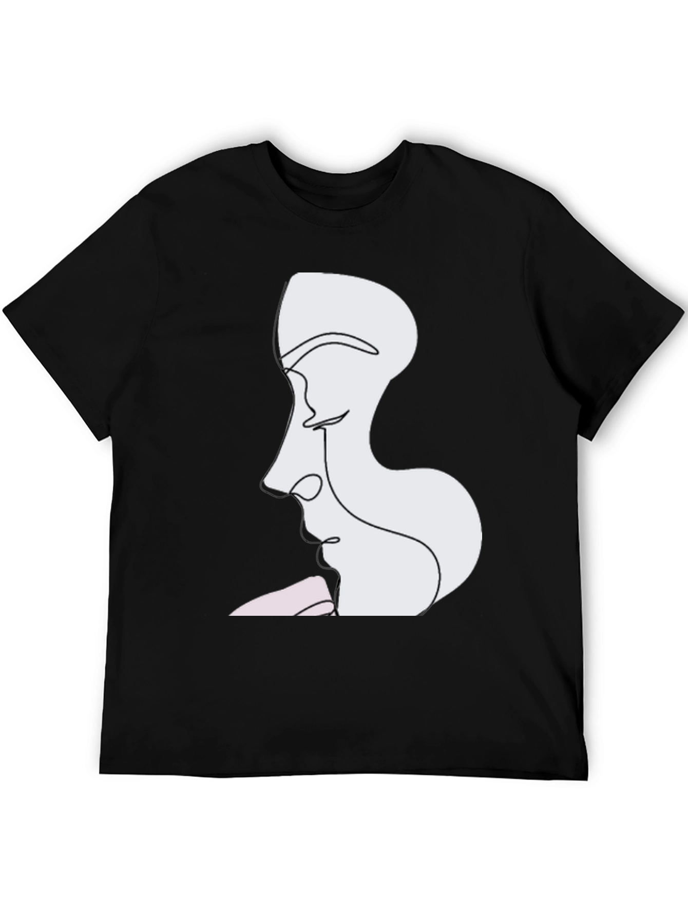 Abstract Faces Graphic Tee - Modern Art T-Shirt