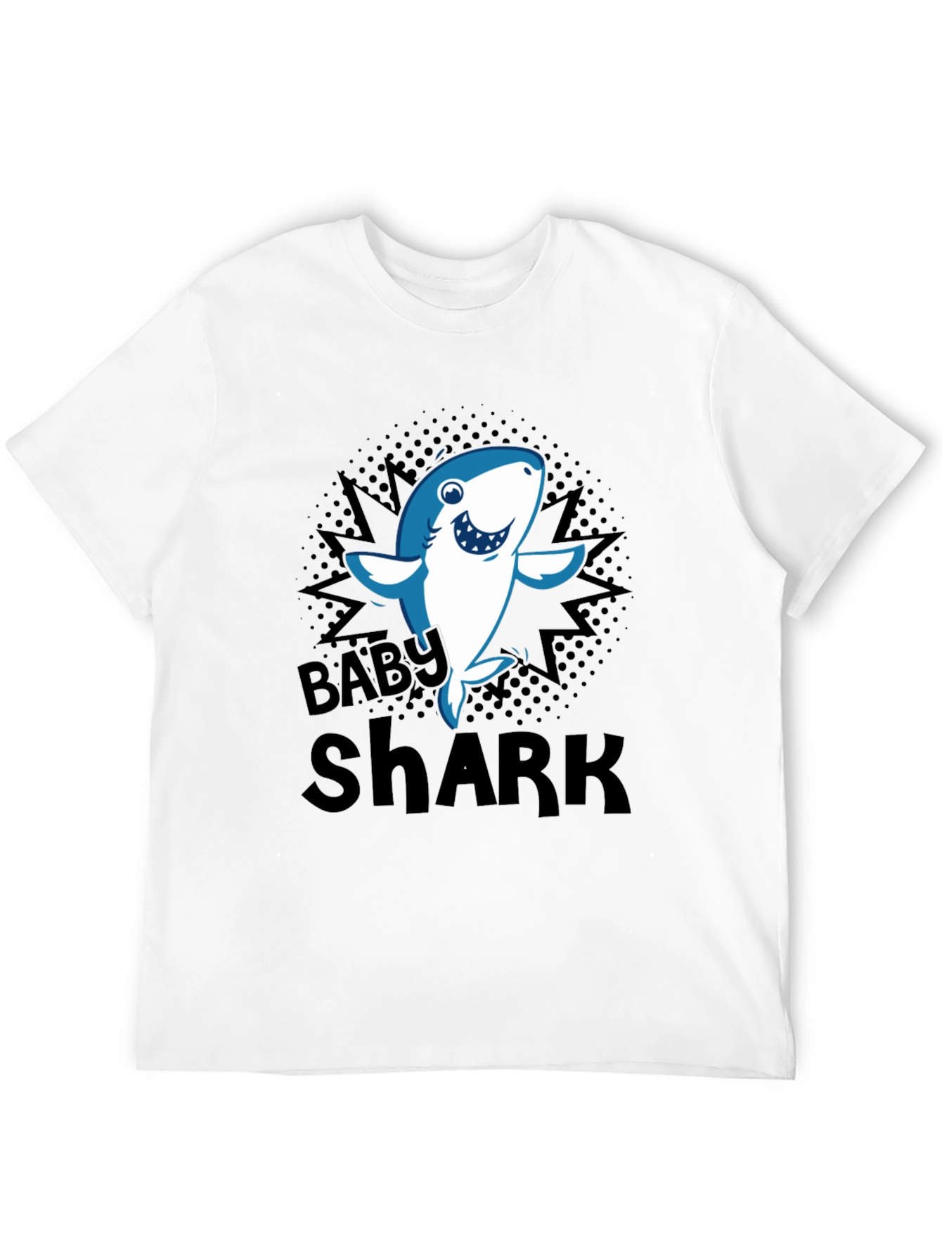 Baby Shark Graphic T-Shirt - Black Cotton Blend