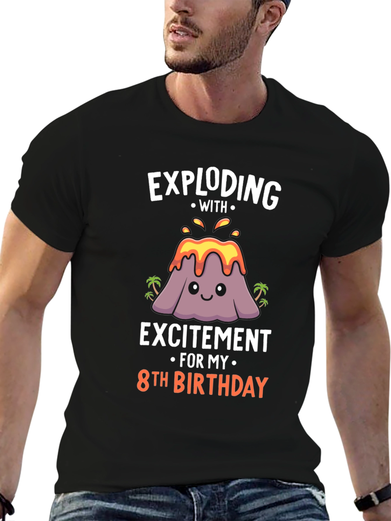 Exploding with Excitement 8th Birthday T-Shirt
