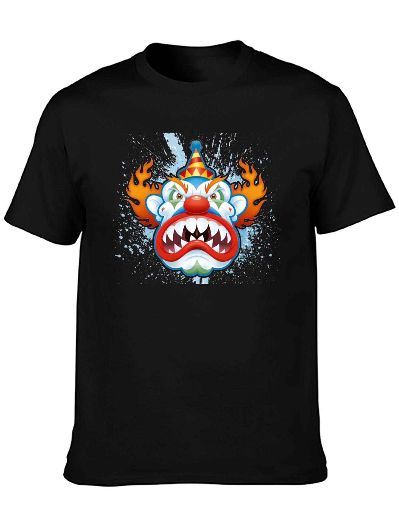 Creepy Clown Graphic Black T-Shirt
