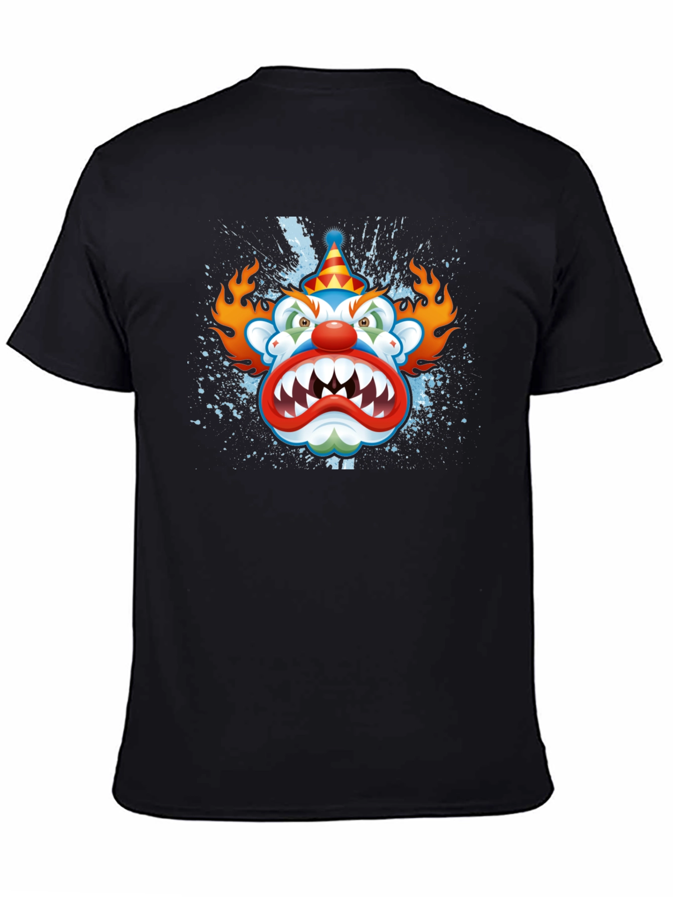 Creepy Clown Graphic Black T-Shirt