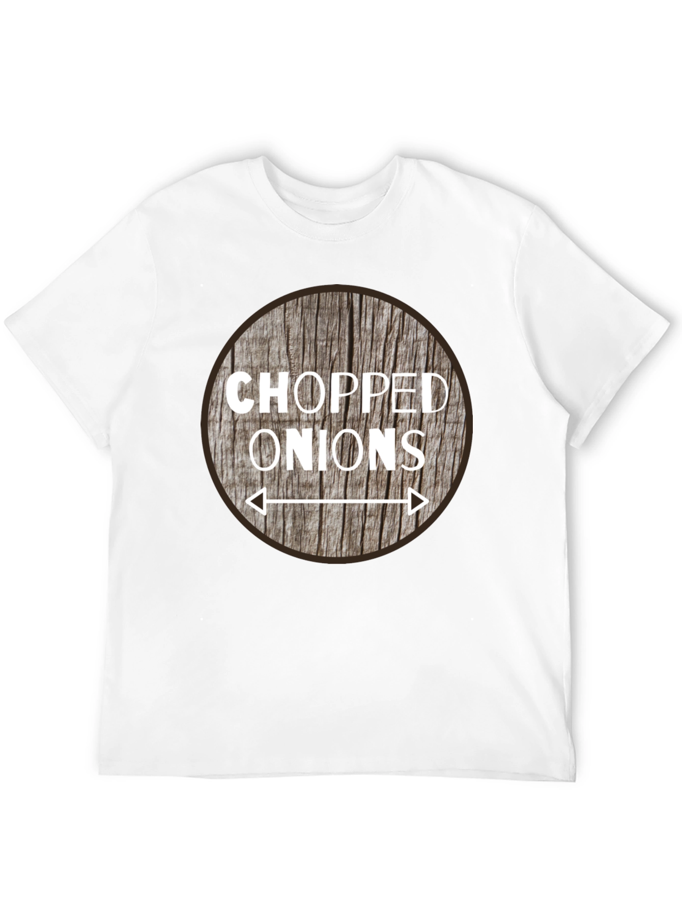Chopped Onions Graphic Tee - Novelty Food Shirt