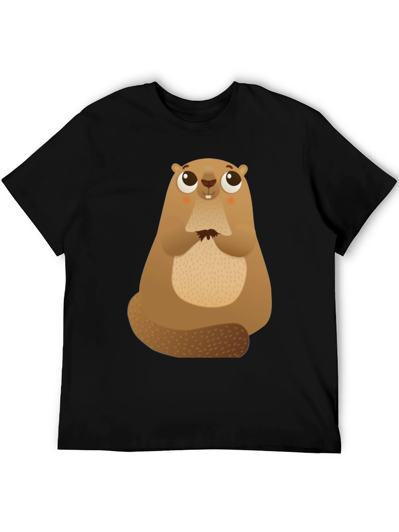 Cute Beaver Graphic Tee - Soft Cotton Comfort