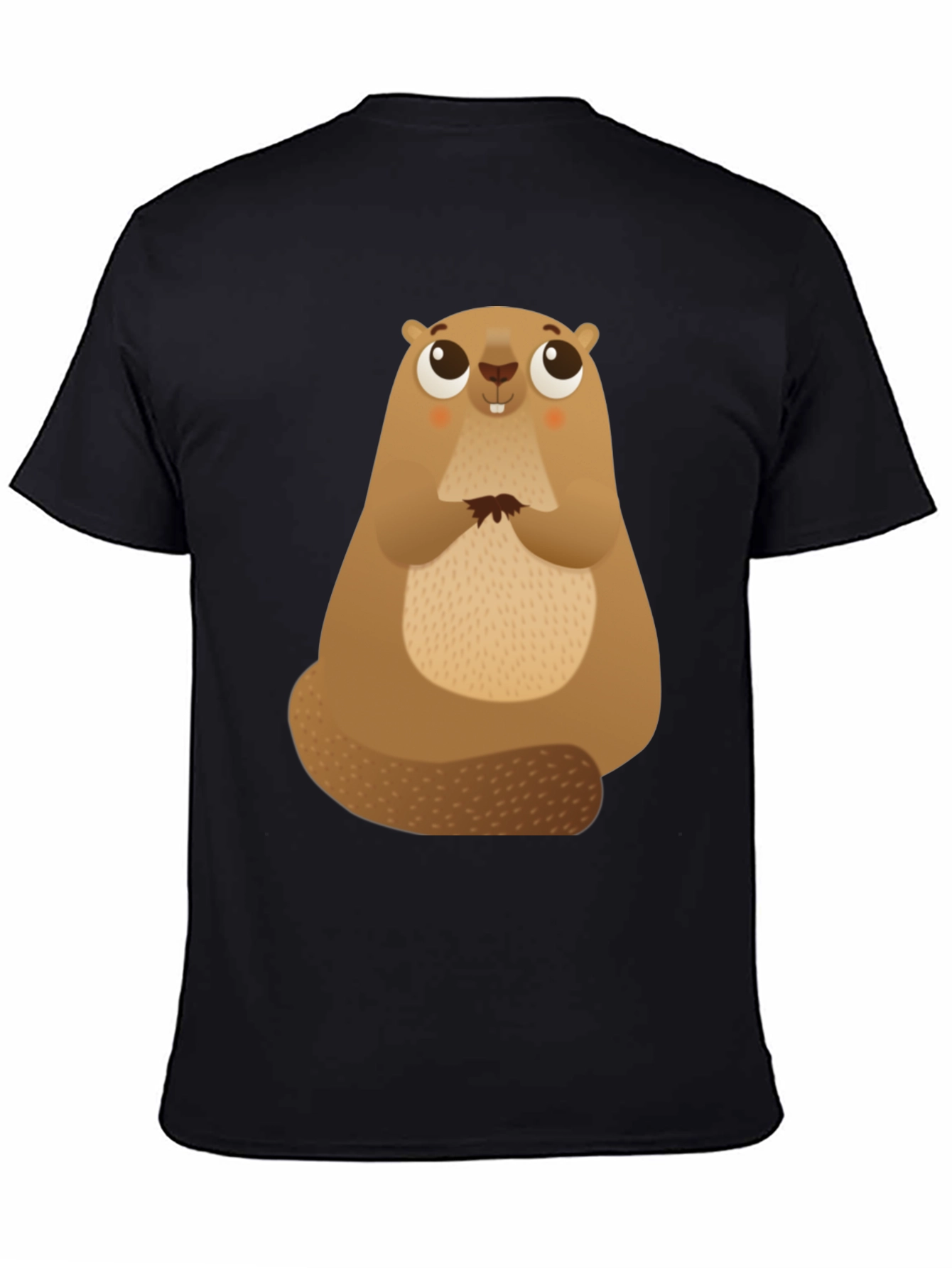 Cute Beaver Graphic Tee - Soft Cotton Comfort
