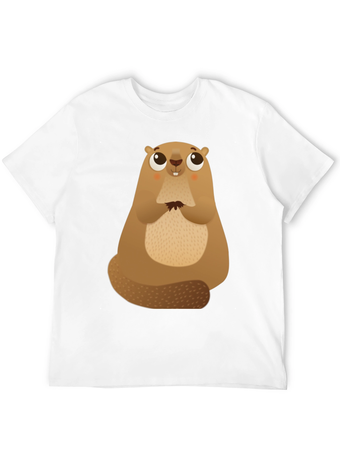 Cute Beaver Graphic Tee - Soft Cotton Comfort