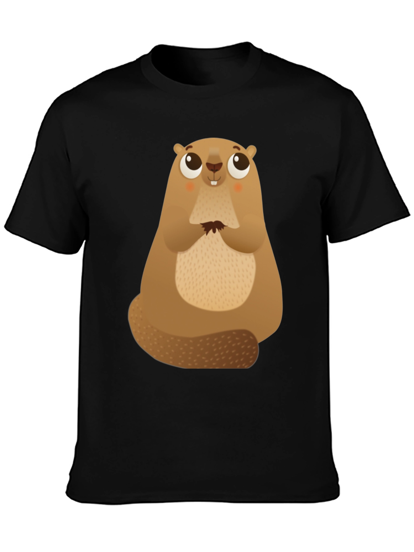 Cute Beaver Graphic Tee - Soft Cotton Comfort
