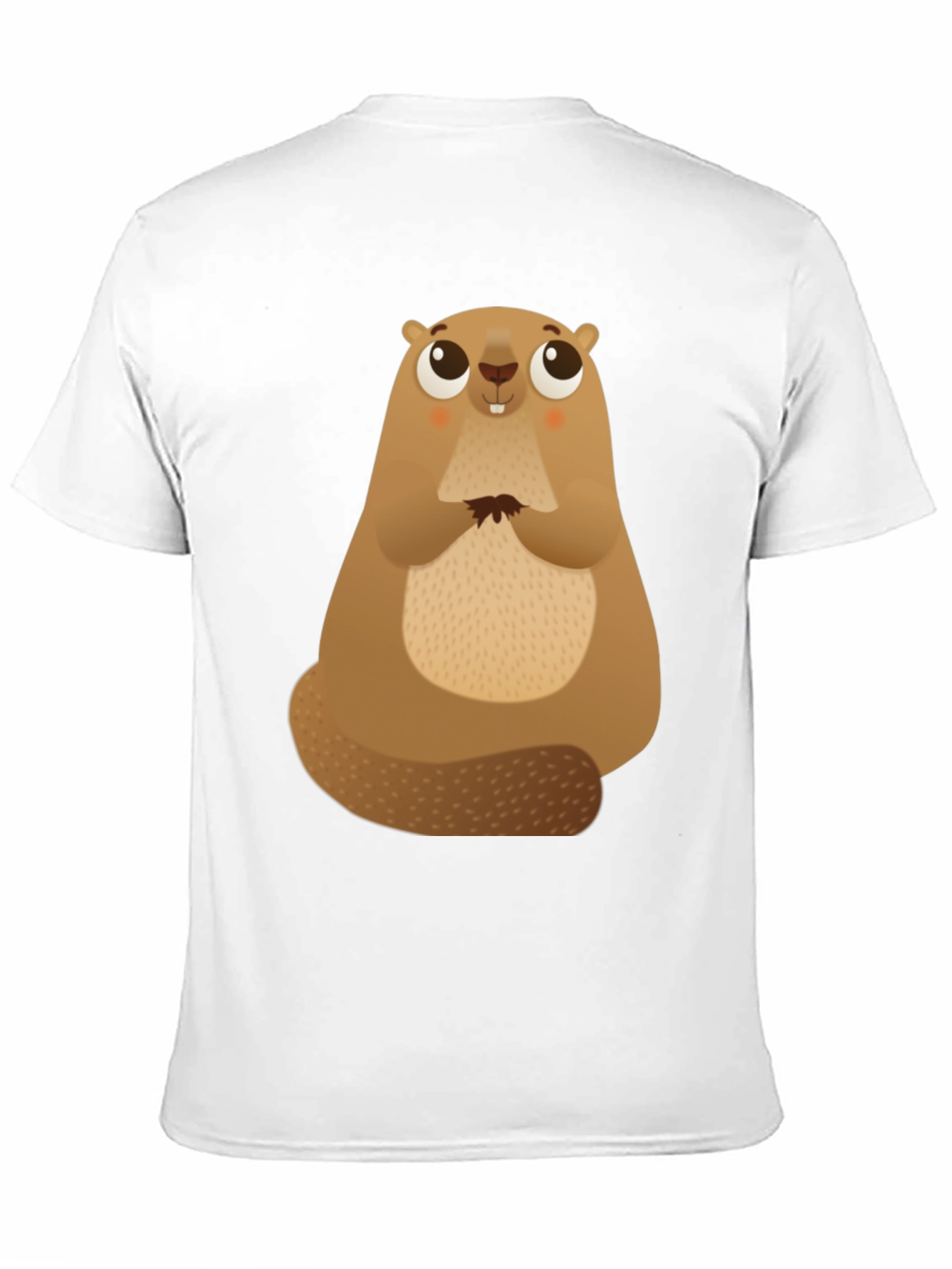 Cute Beaver Graphic Tee - Soft Cotton Comfort