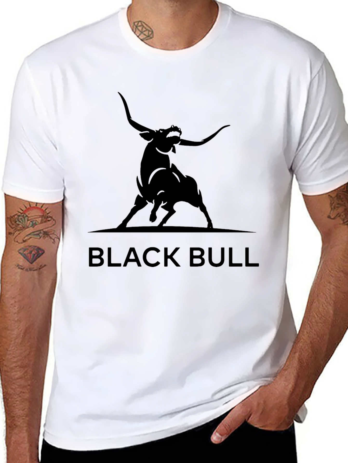 Black Bull Graphic Tee - Bold & Stylish