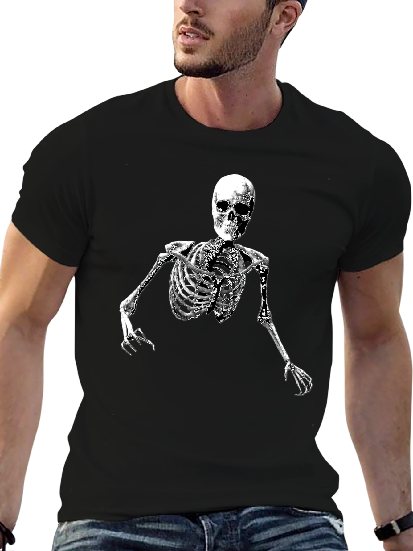 Skeleton Graphic Black T-Shirt