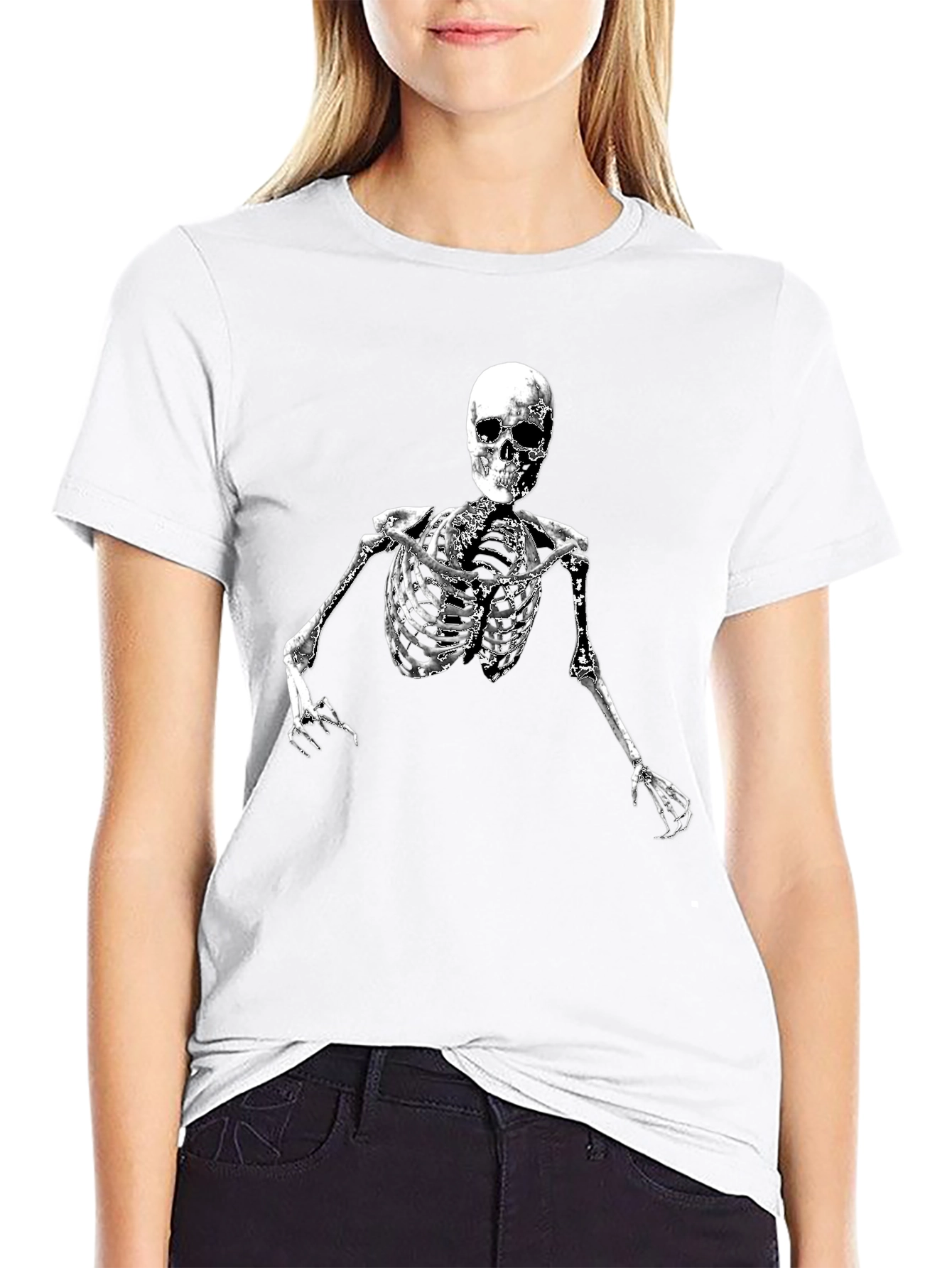Skeleton Graphic Black T-Shirt