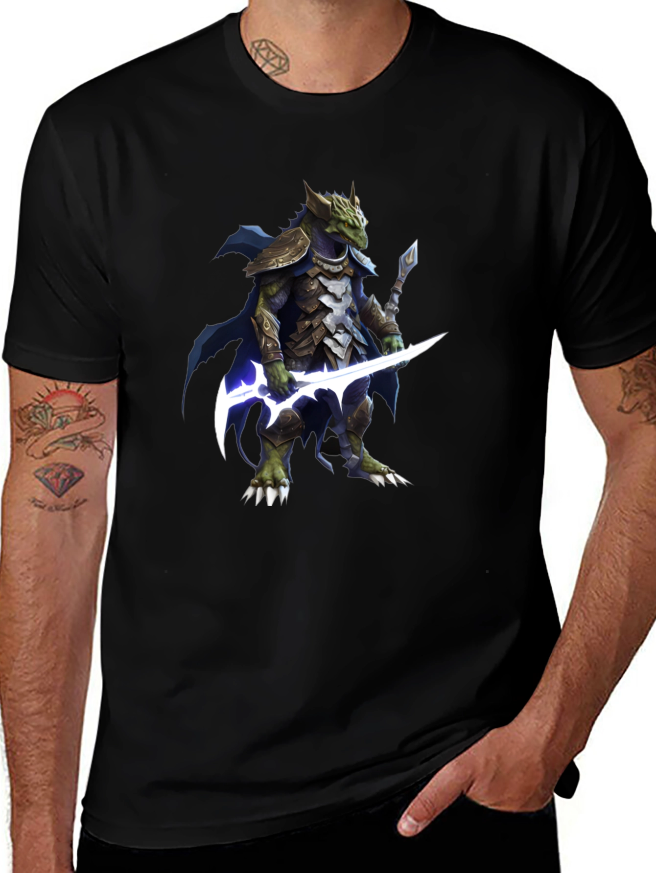 Dragon Warrior Black T-Shirt