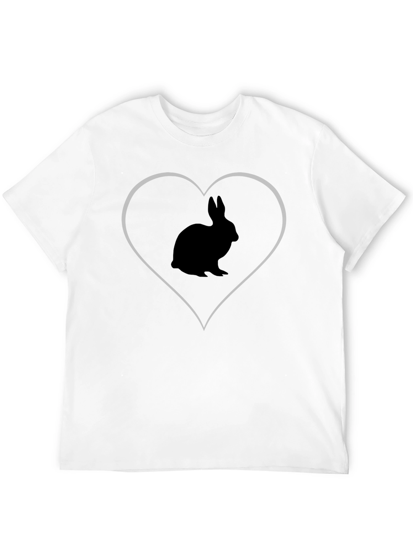 Rabbit Heart T-Shirt - Soft Cotton Tee