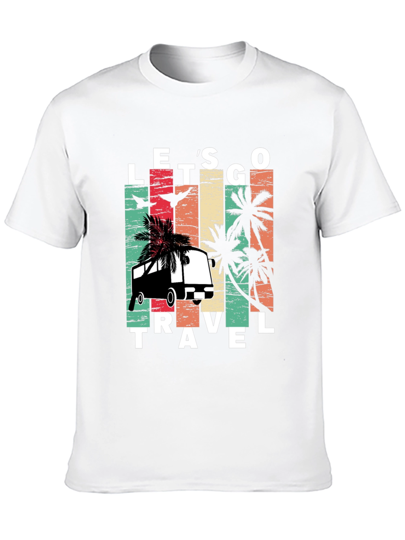Lets Go Travel T-Shirt: Retro Vacation Vibes