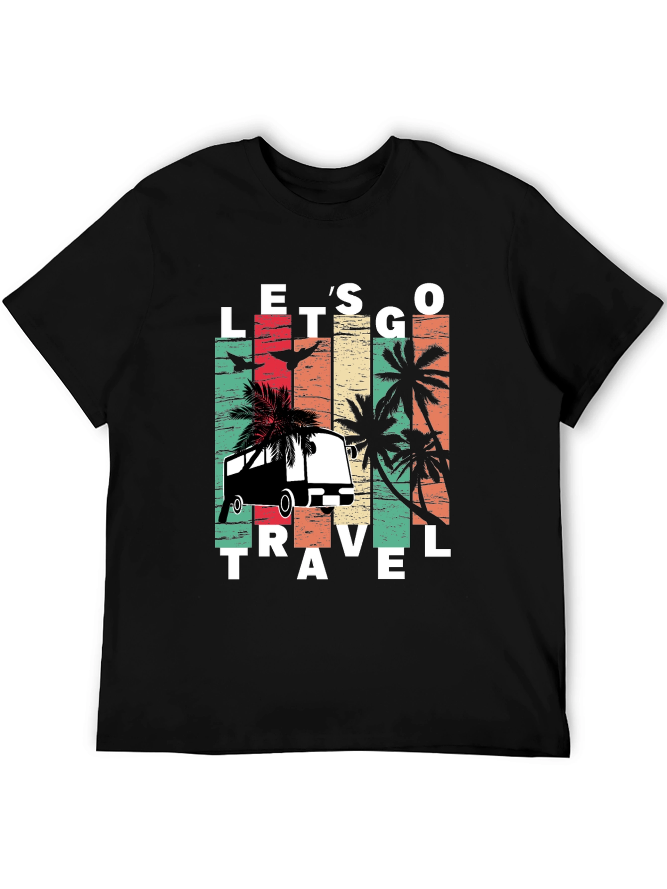 Lets Go Travel T-Shirt: Retro Vacation Vibes