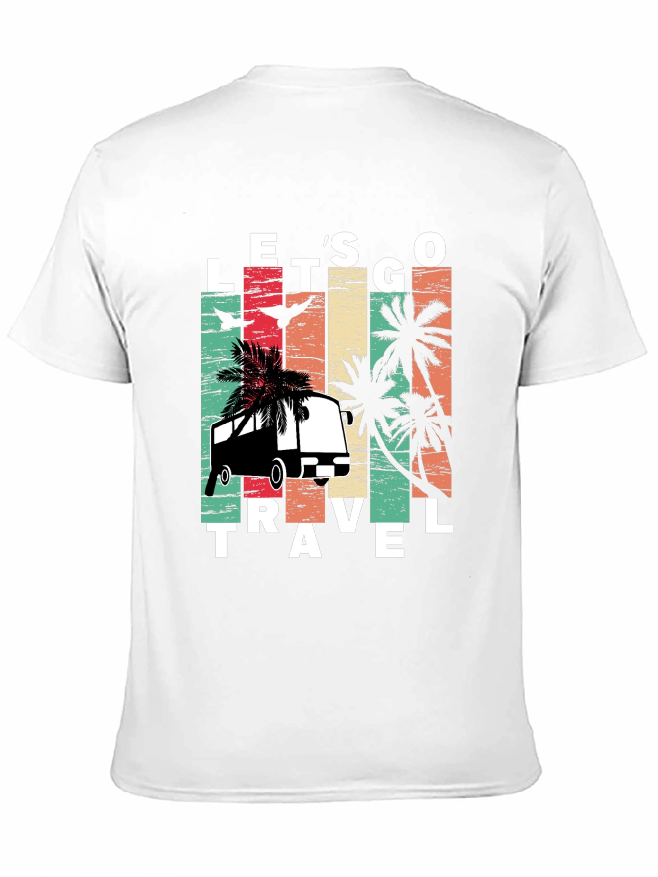 Lets Go Travel T-Shirt: Retro Vacation Vibes
