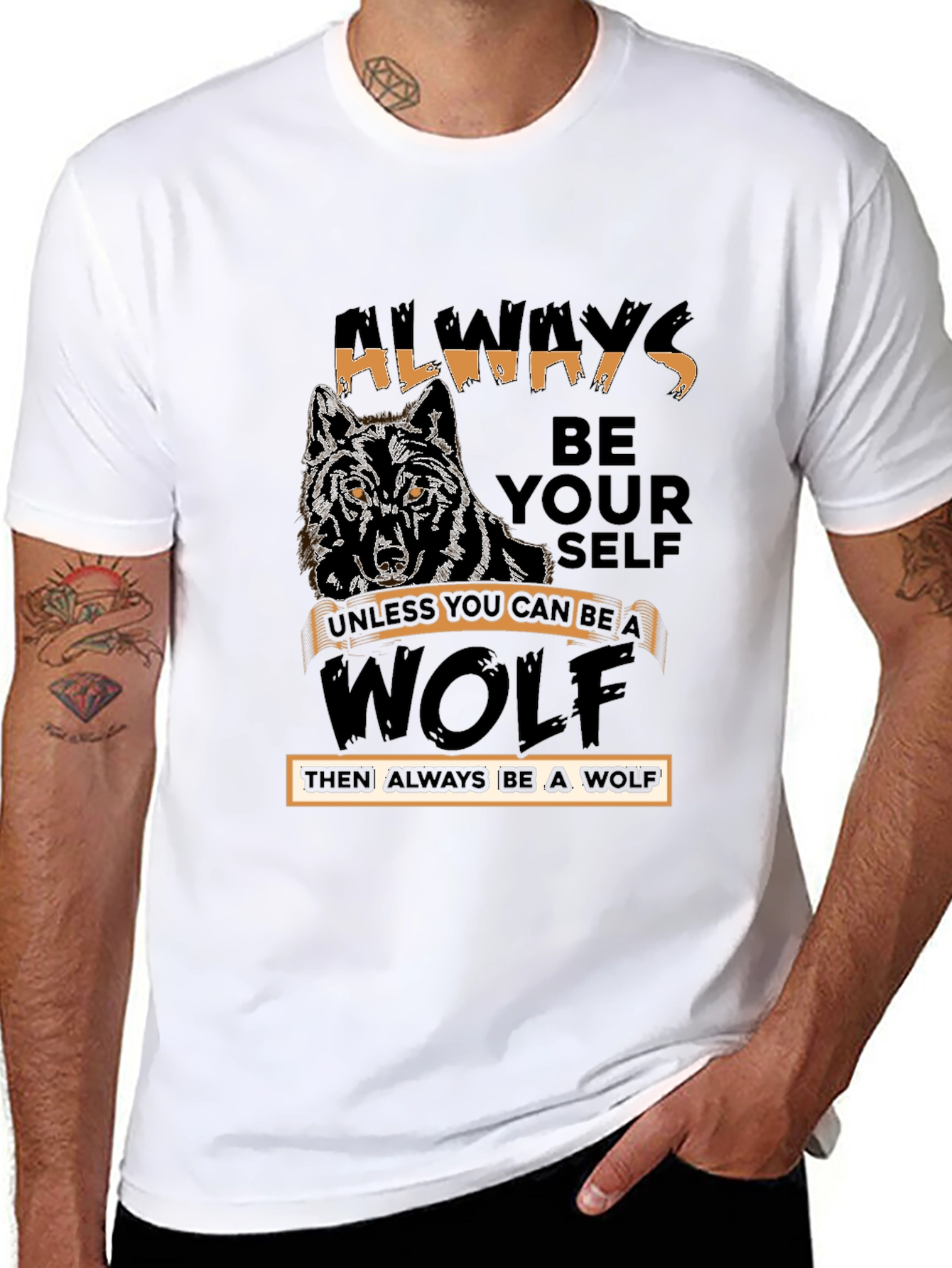 Always Be Yourself Wolf Graphic Tee