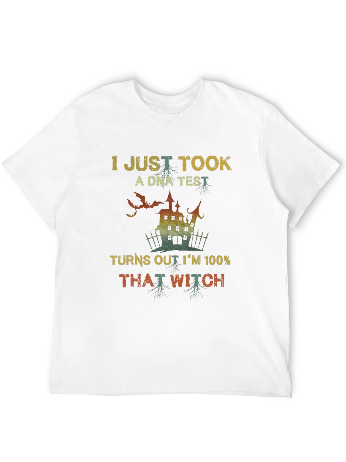 Funny Halloween Witch DNA Test T-Shirt