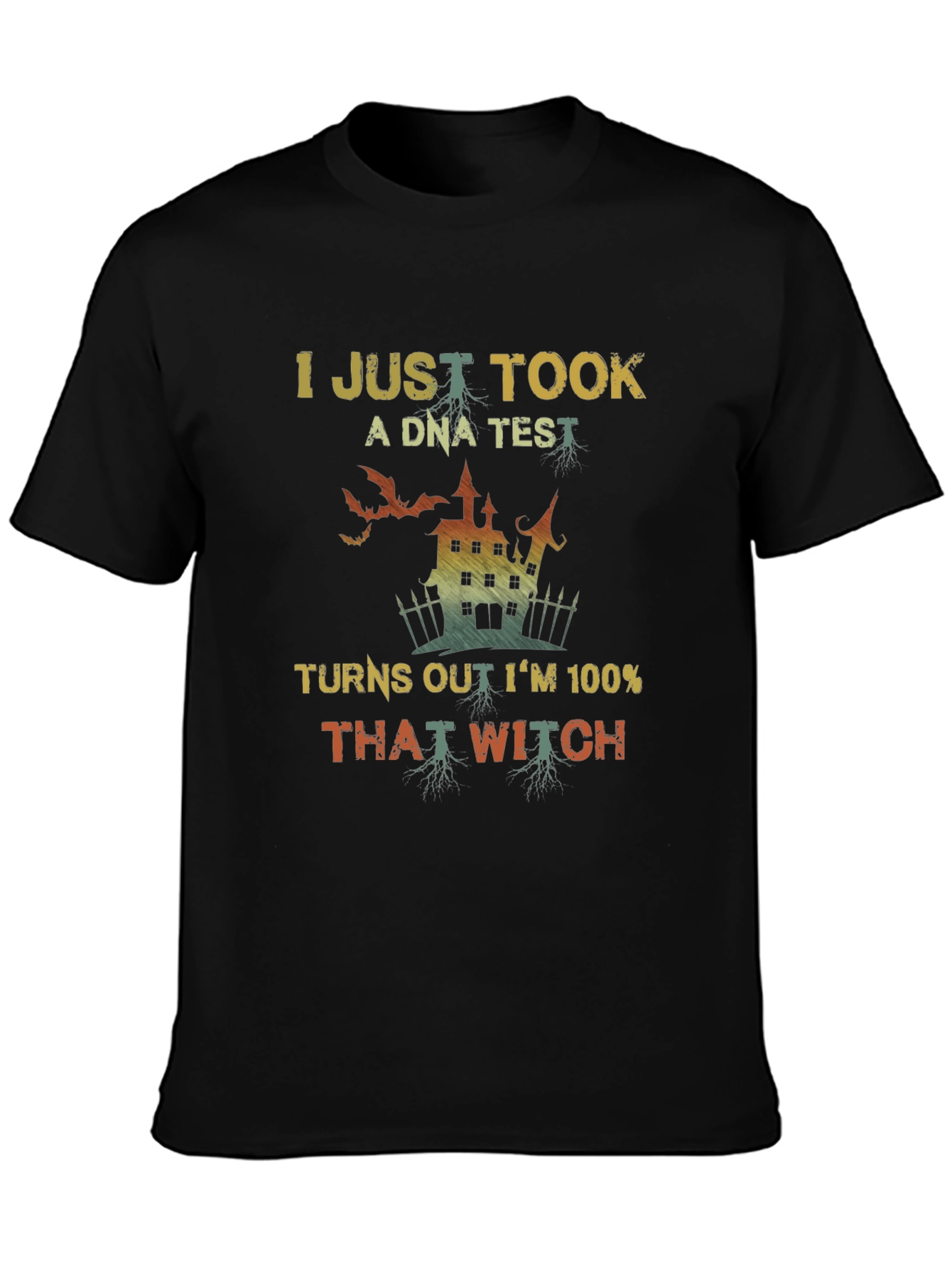 Funny Halloween Witch DNA Test T-Shirt