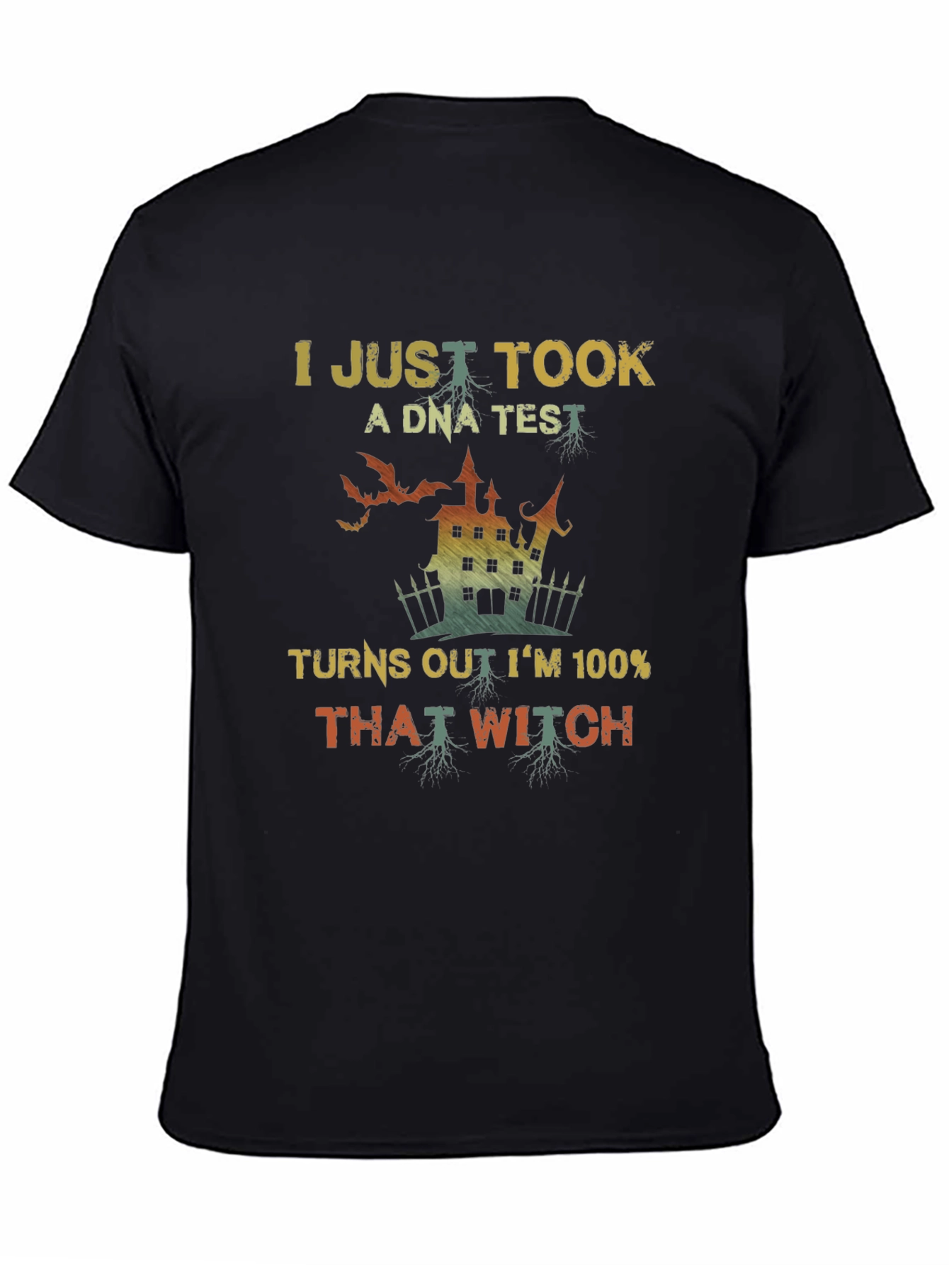 Funny Halloween Witch DNA Test T-Shirt