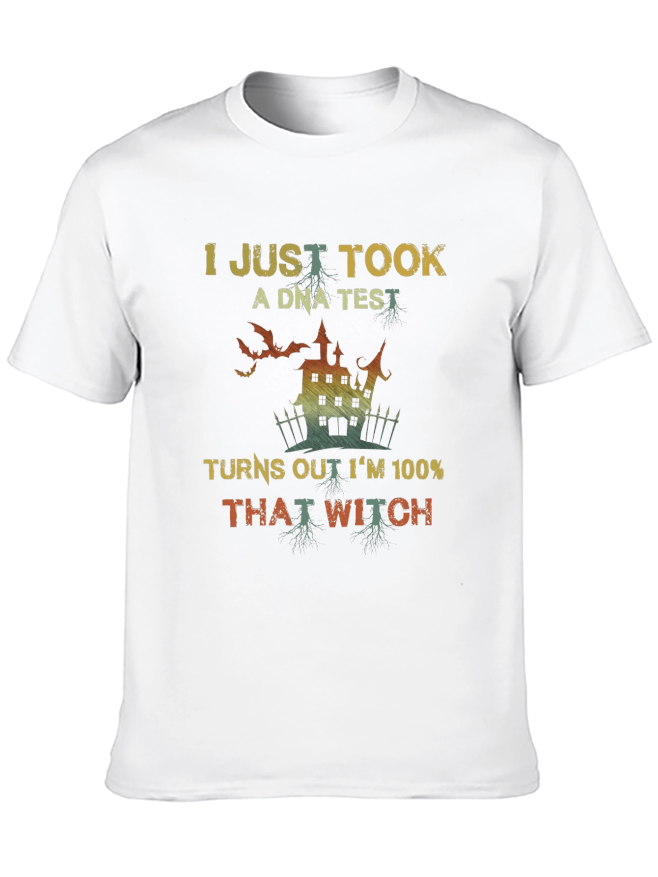 Funny Halloween Witch DNA Test T-Shirt