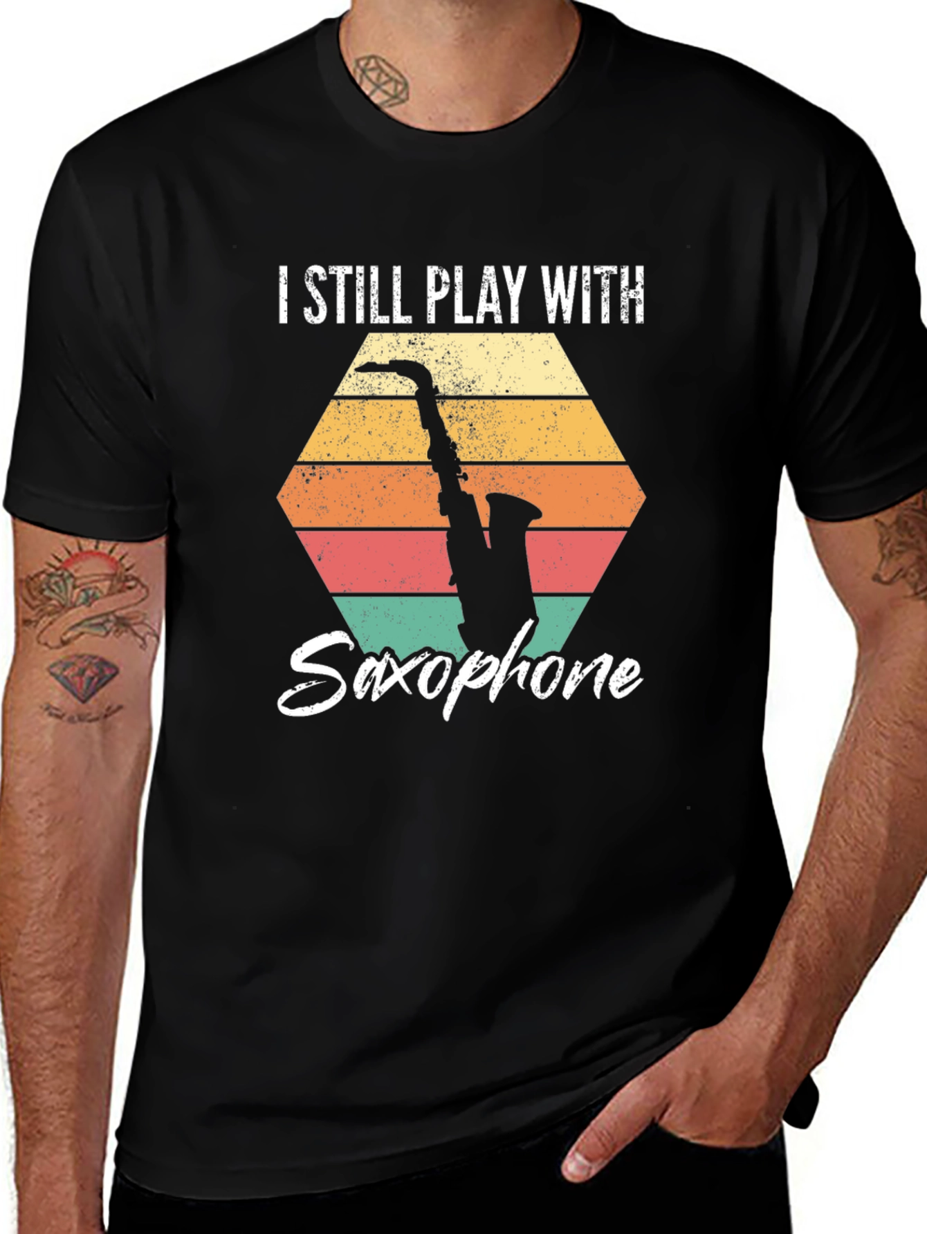 I Still Play With Saxophone Graphic T-Shirt