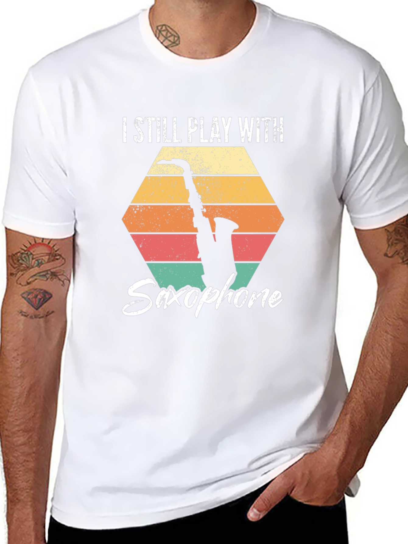 I Still Play With Saxophone Graphic T-Shirt
