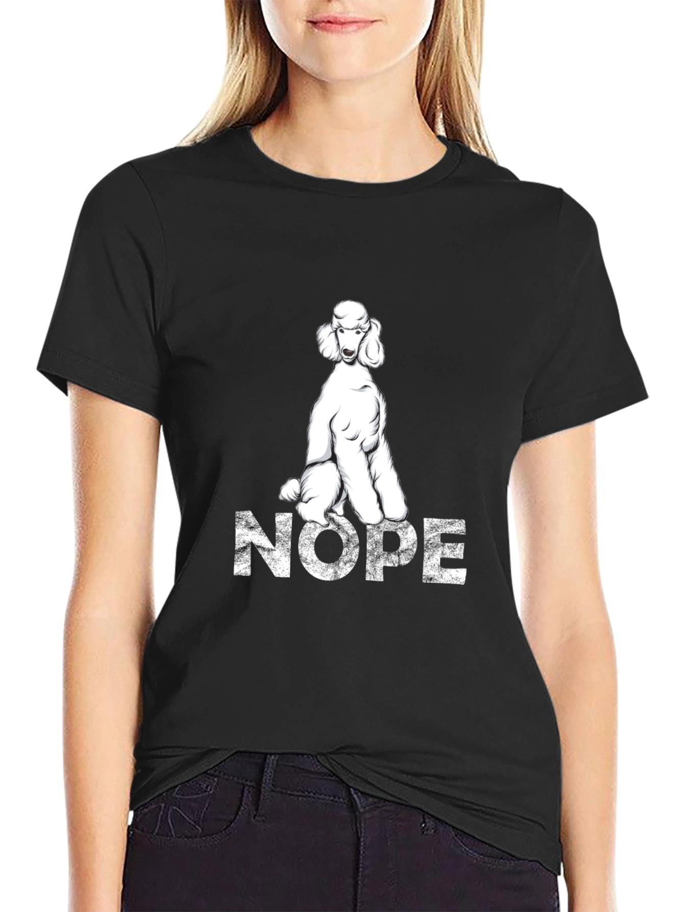 Poodle Nope T-Shirt - Funny Dog Lover Tee