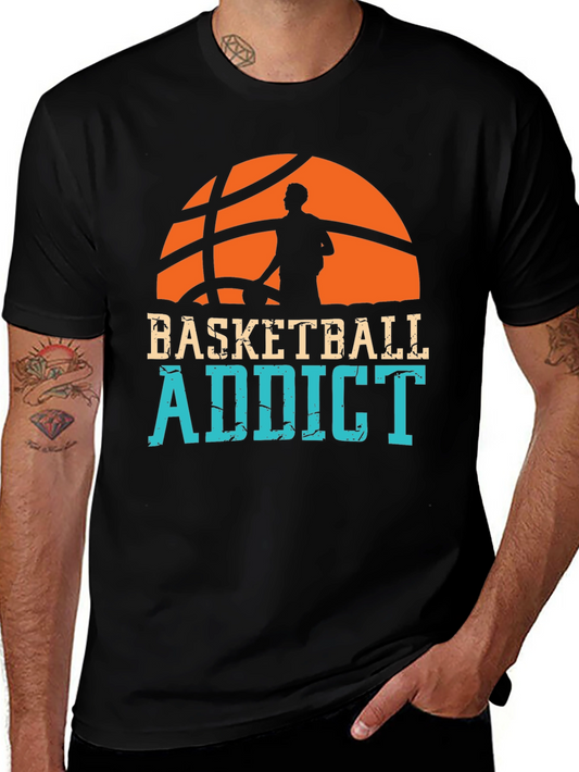 Basketball Addict Graphic T-Shirt