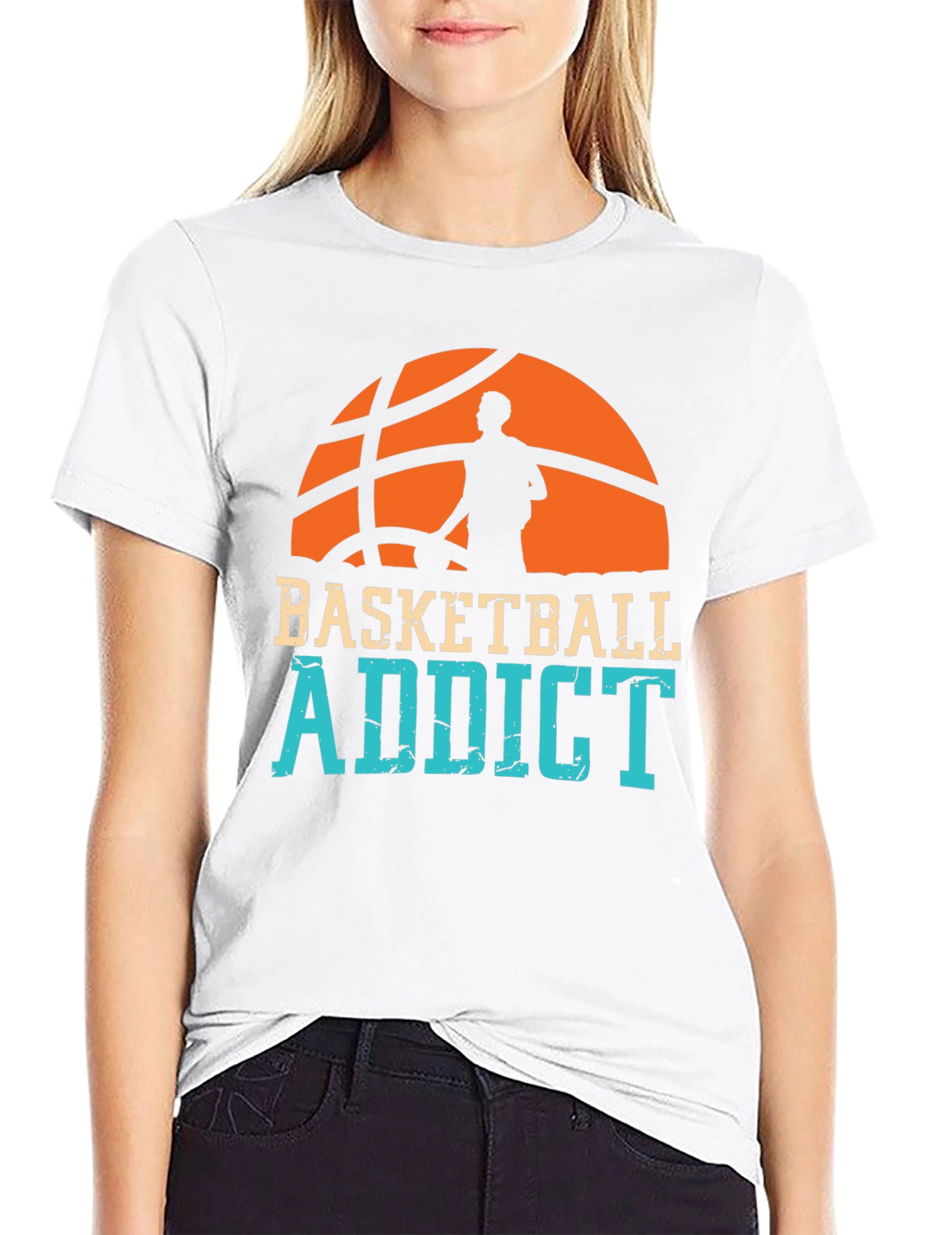 Basketball Addict Graphic T-Shirt