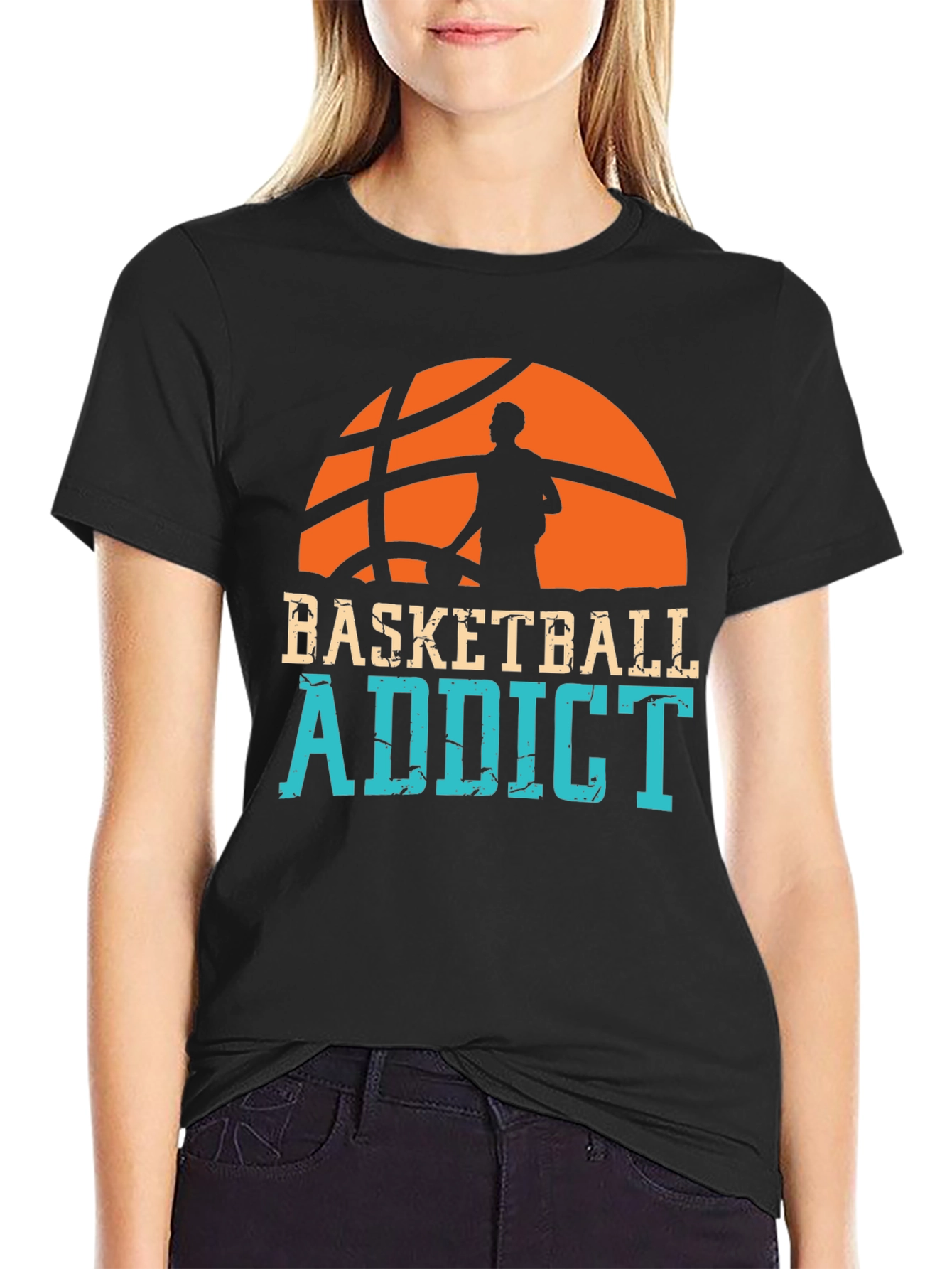 Basketball Addict Graphic T-Shirt