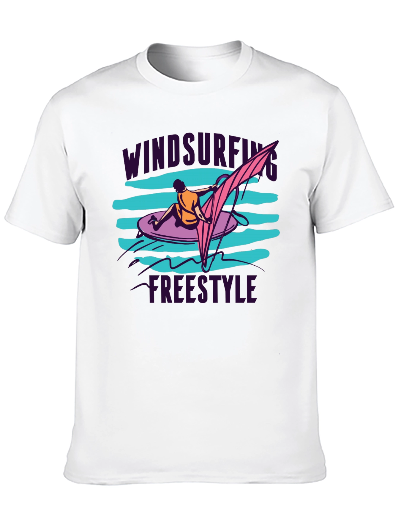 Windsurfing Freestyle Black T-Shirt