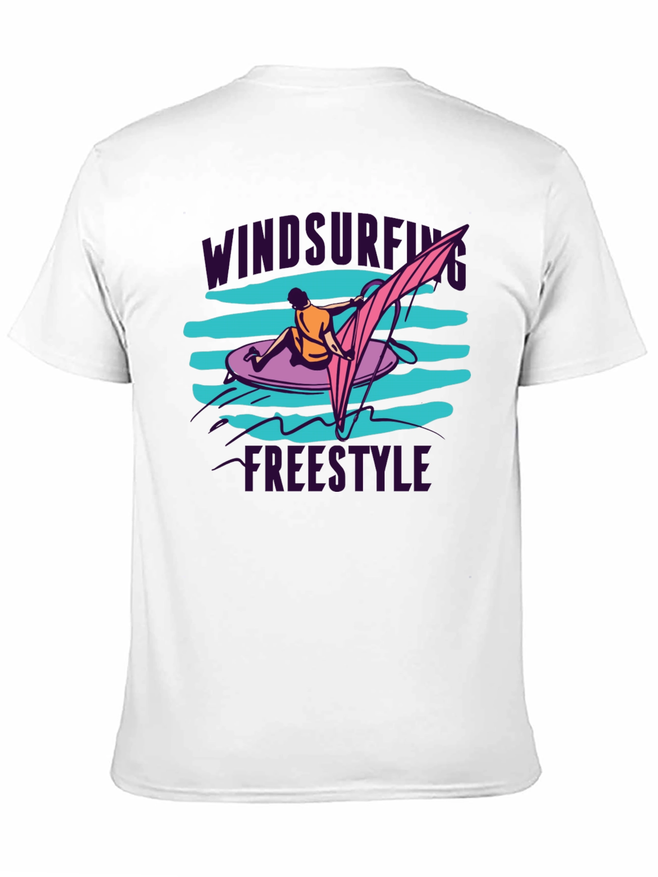 Windsurfing Freestyle Black T-Shirt