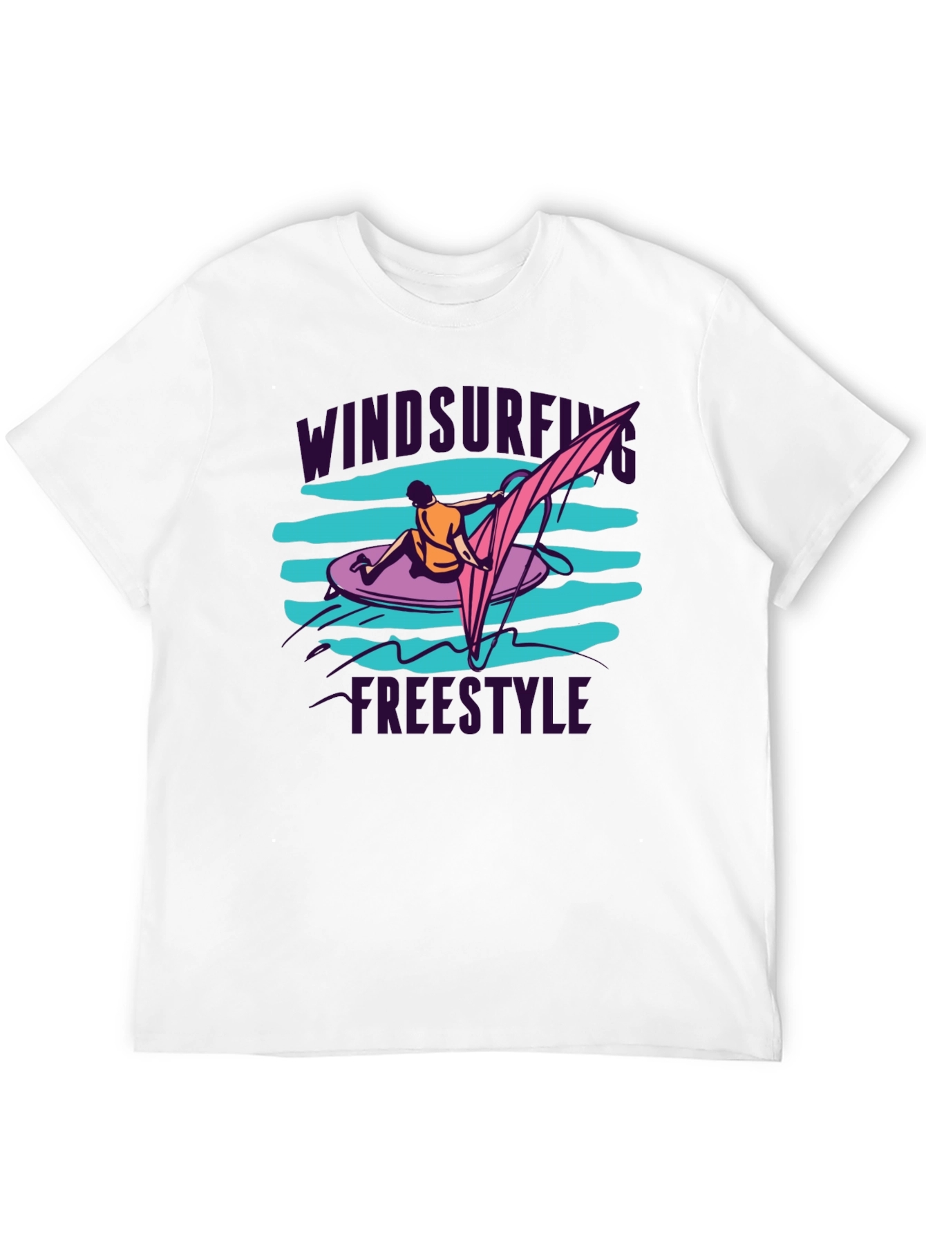 Windsurfing Freestyle Black T-Shirt