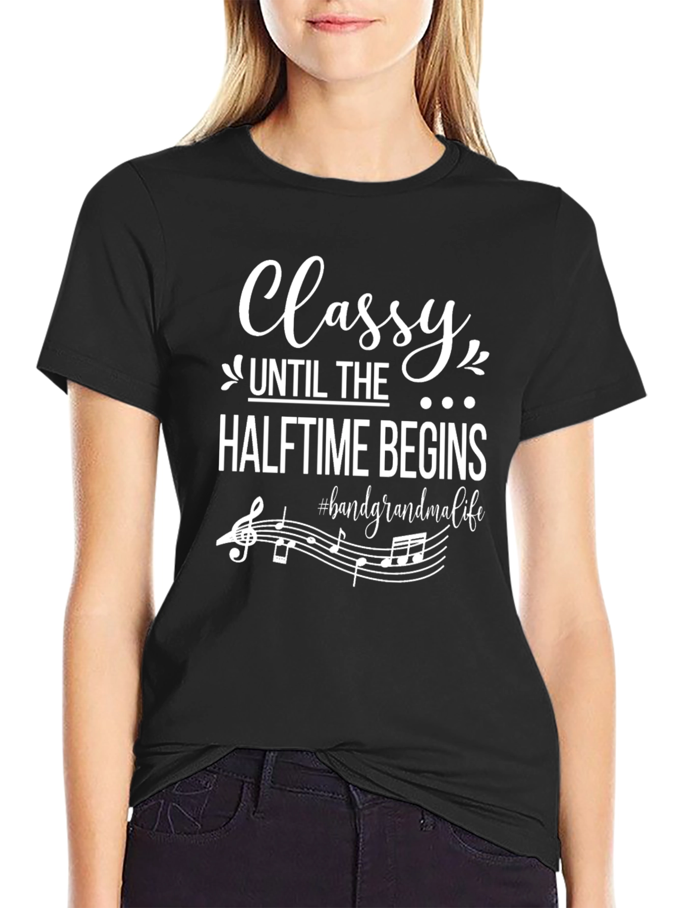 Classy Halftime Band Grandma Tee