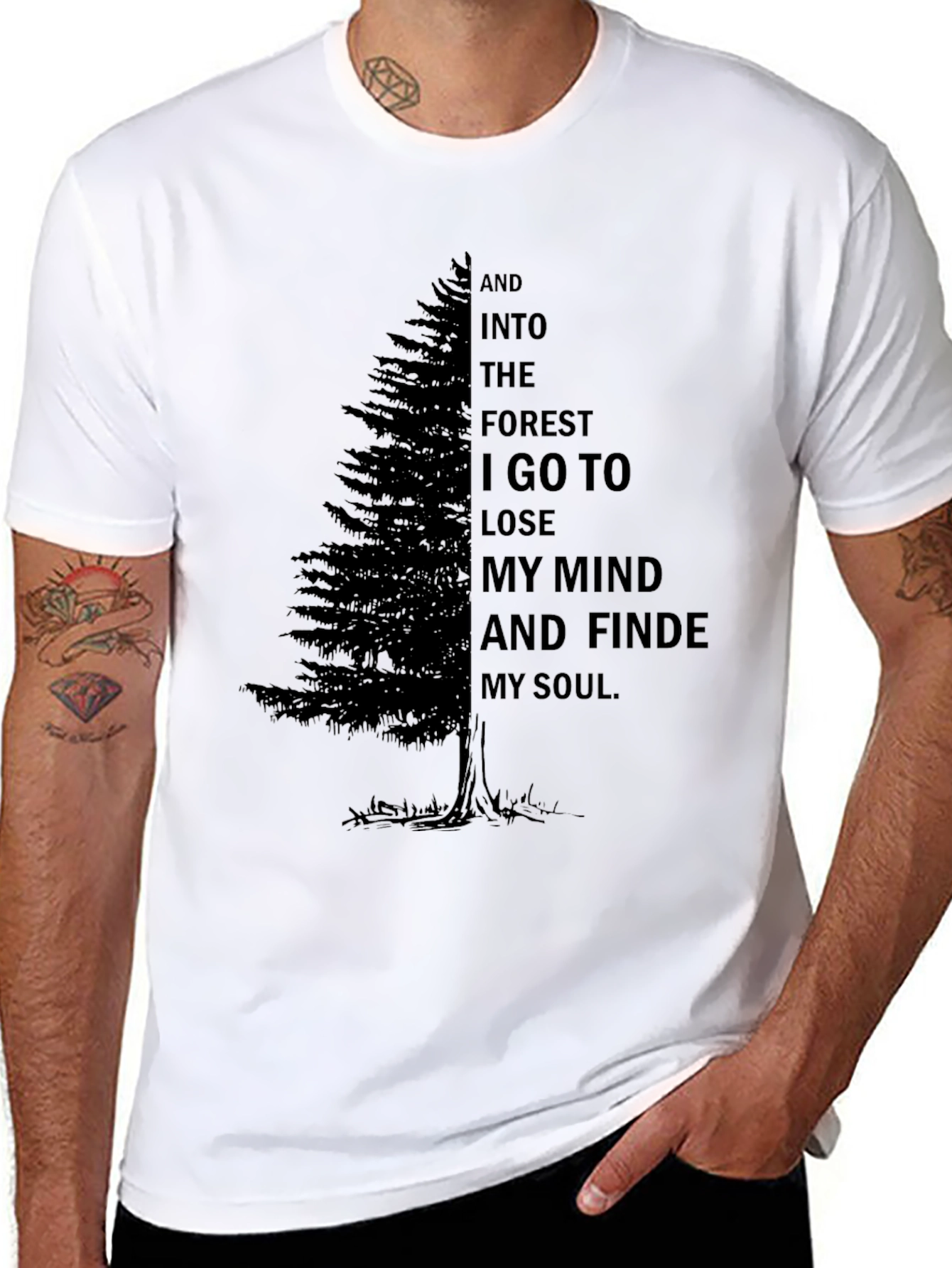 Nature Lover T-Shirt - Forest Mind & Soul