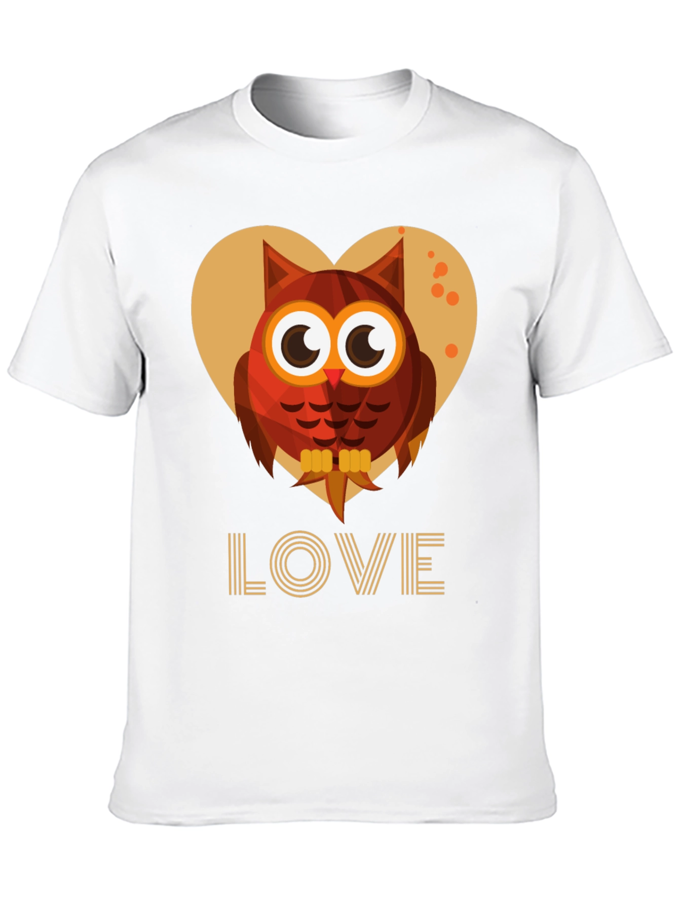 Owl Love Graphic Tee - Cute Bird Design