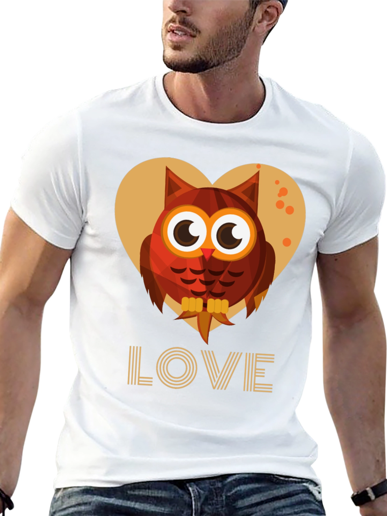 Owl Love Graphic Tee - Cute Bird Design