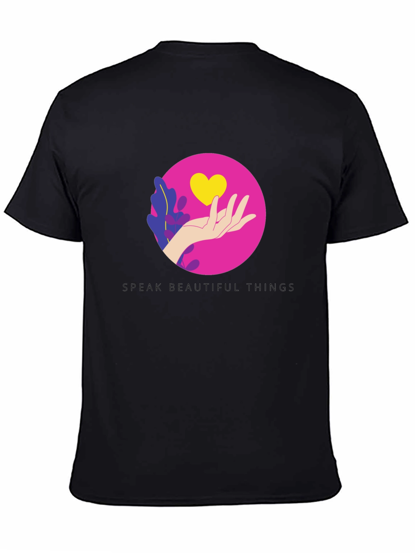 Heart Graphic Black T-Shirt