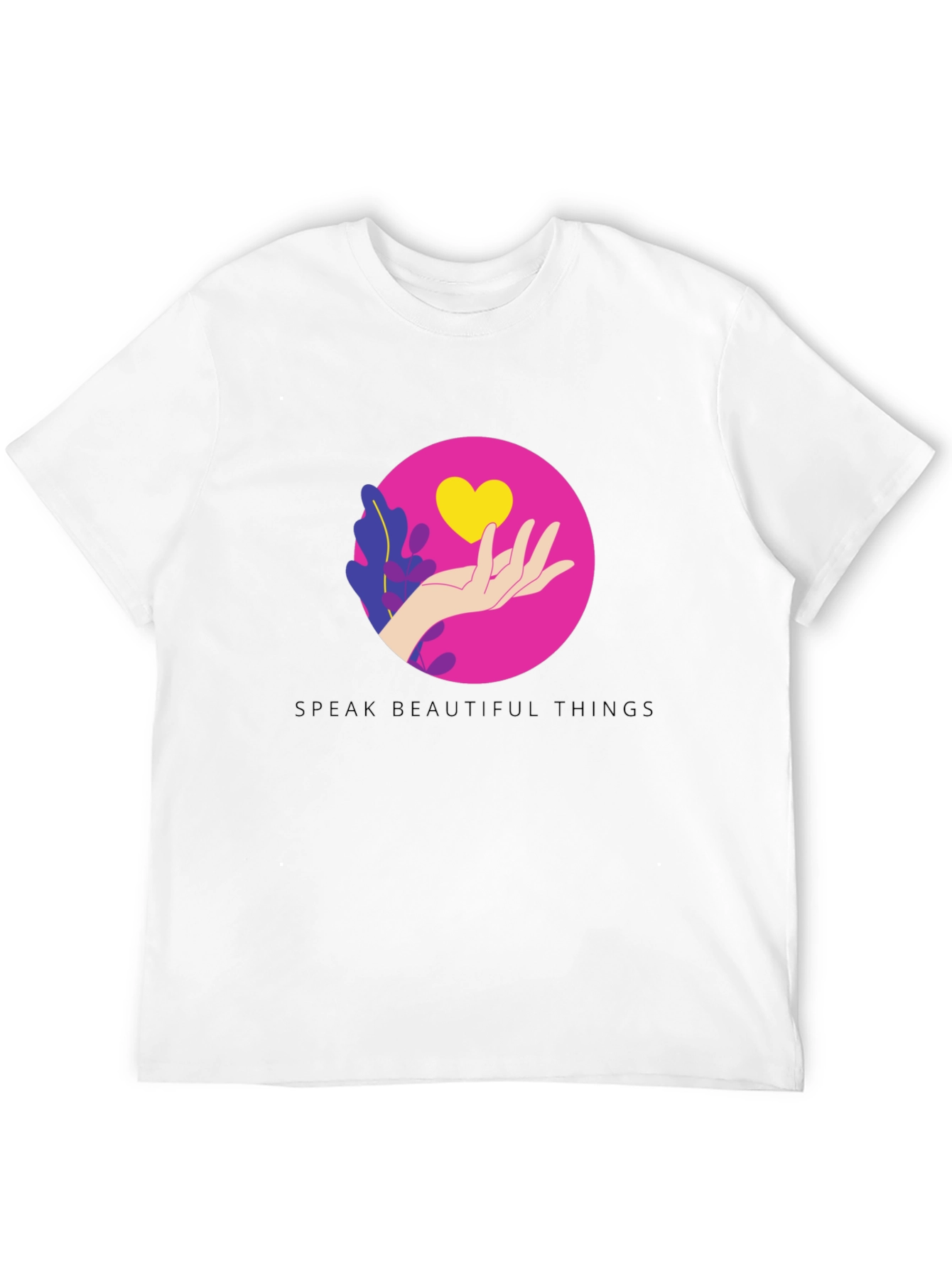 Heart Graphic Black T-Shirt