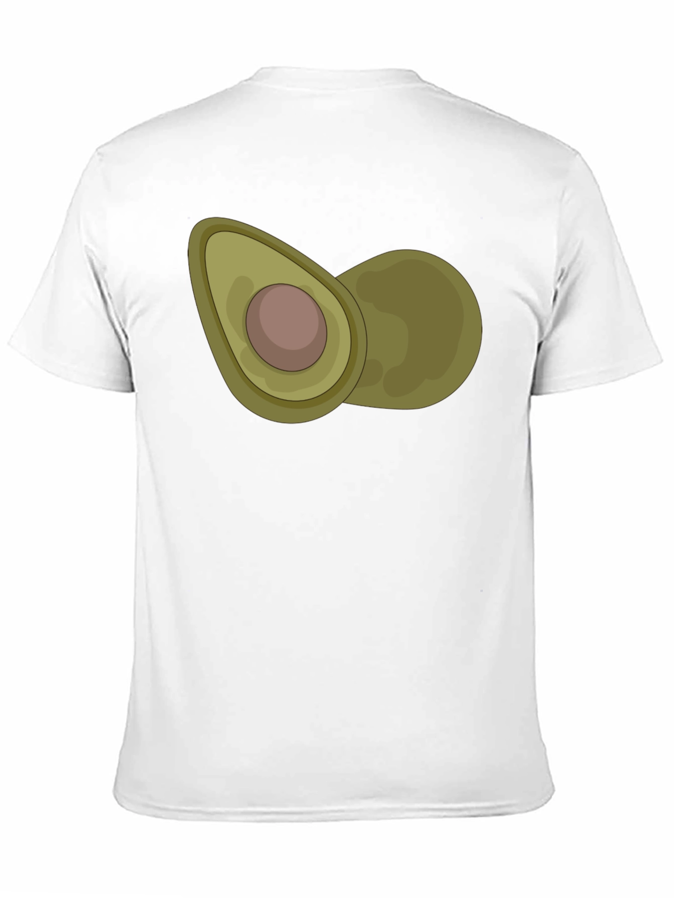 Avocado Graphic Print Black T-Shirt