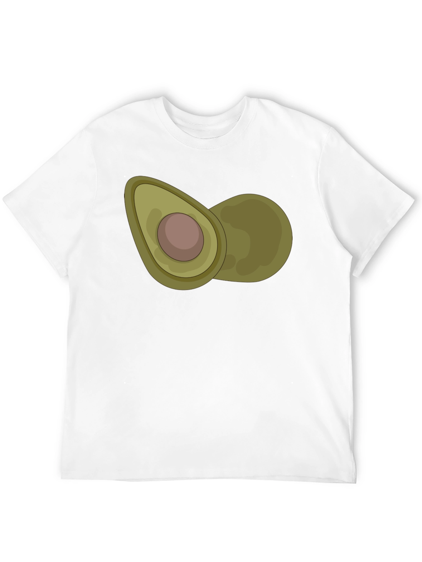 Avocado Graphic Print Black T-Shirt