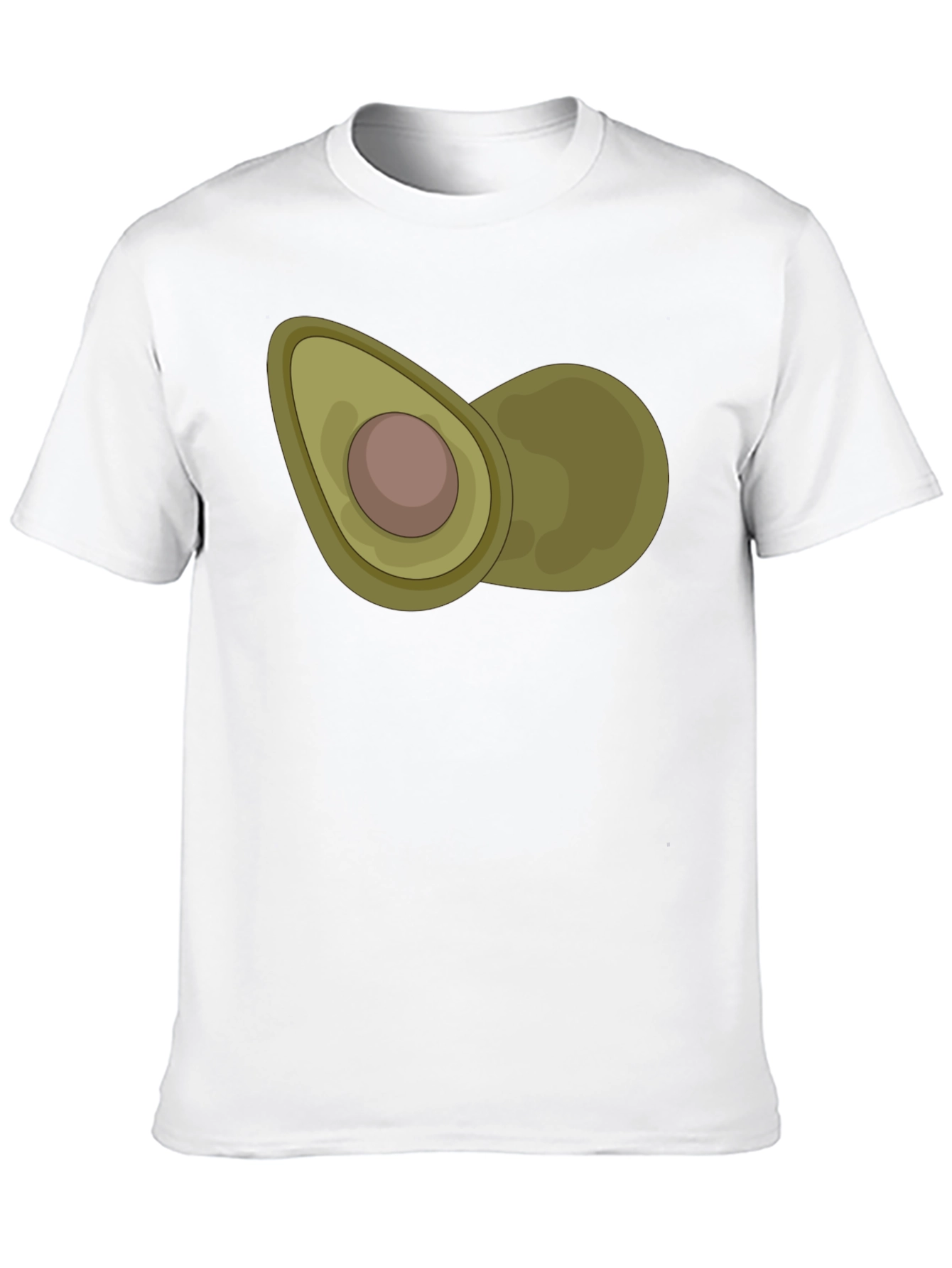 Avocado Graphic Print Black T-Shirt