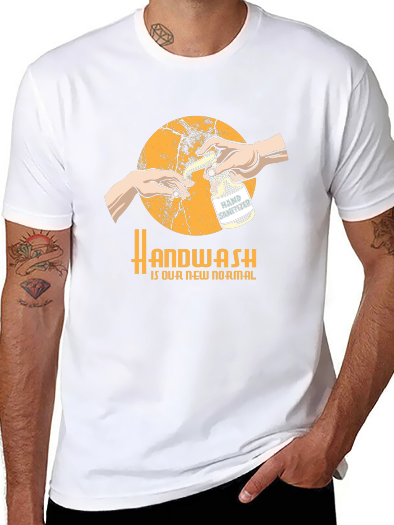 Handwash is Our New Normal Black T-Shirt